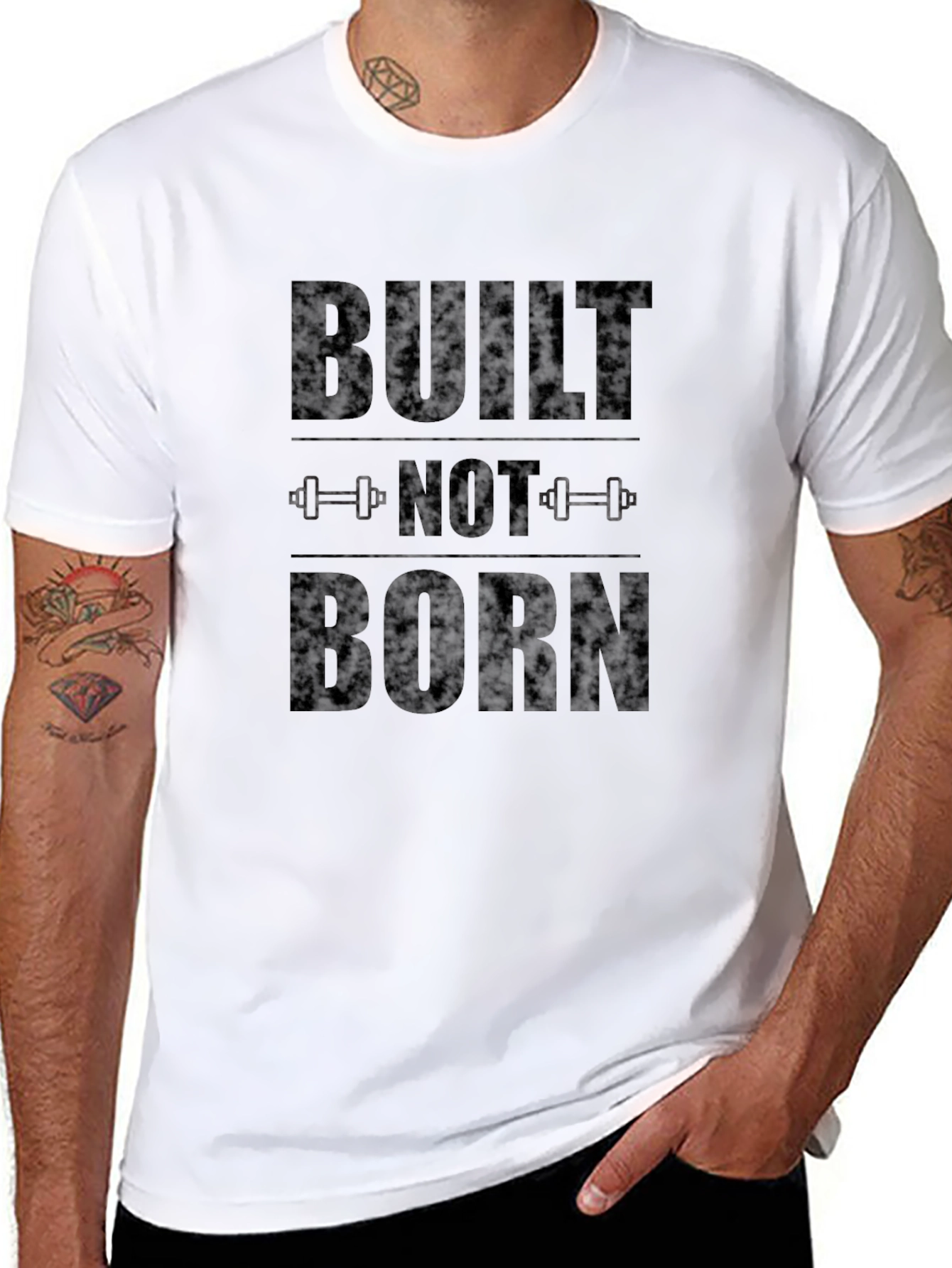 Built Not Born Black T-Shirt
