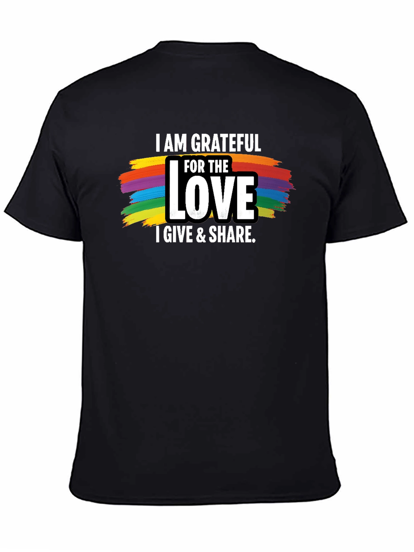 Grateful Love Pride T-Shirt - Black