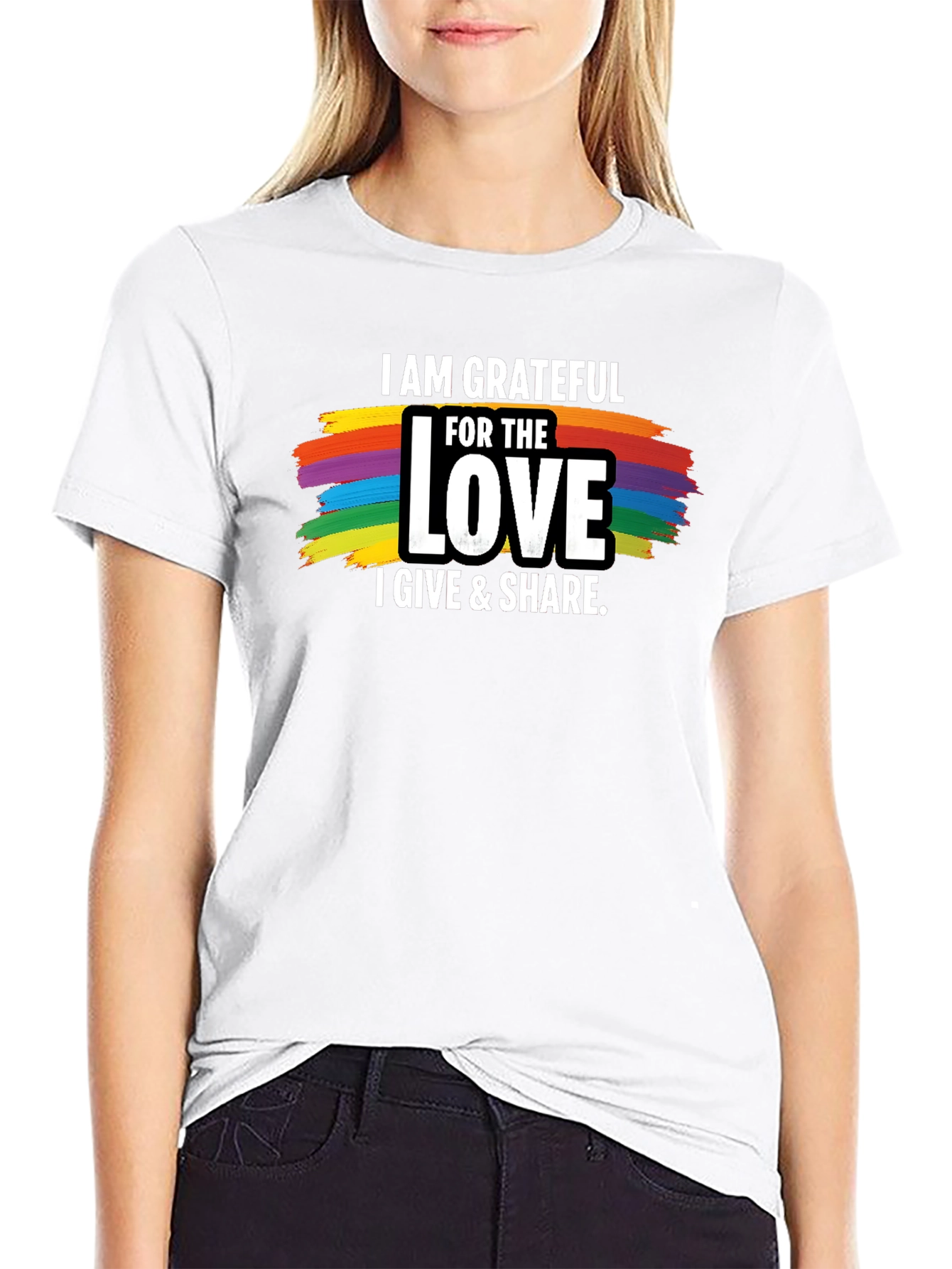 Grateful Love Pride T-Shirt - Black