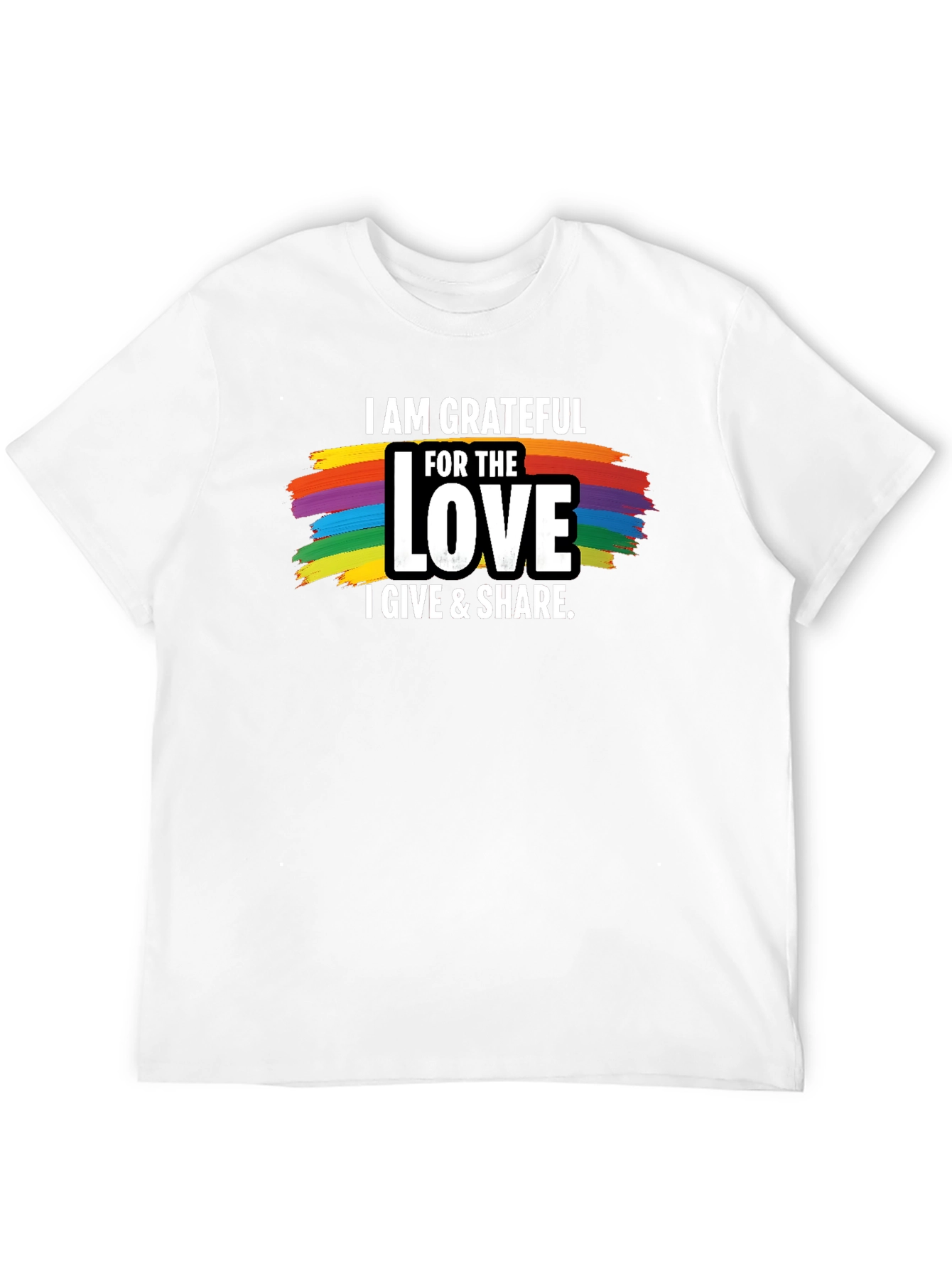 Grateful Love Pride T-Shirt - Black