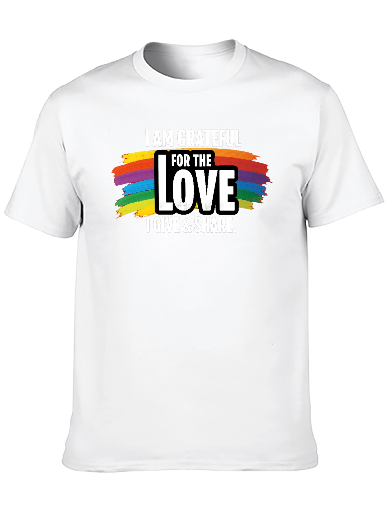 Grateful Love Pride T-Shirt - Black