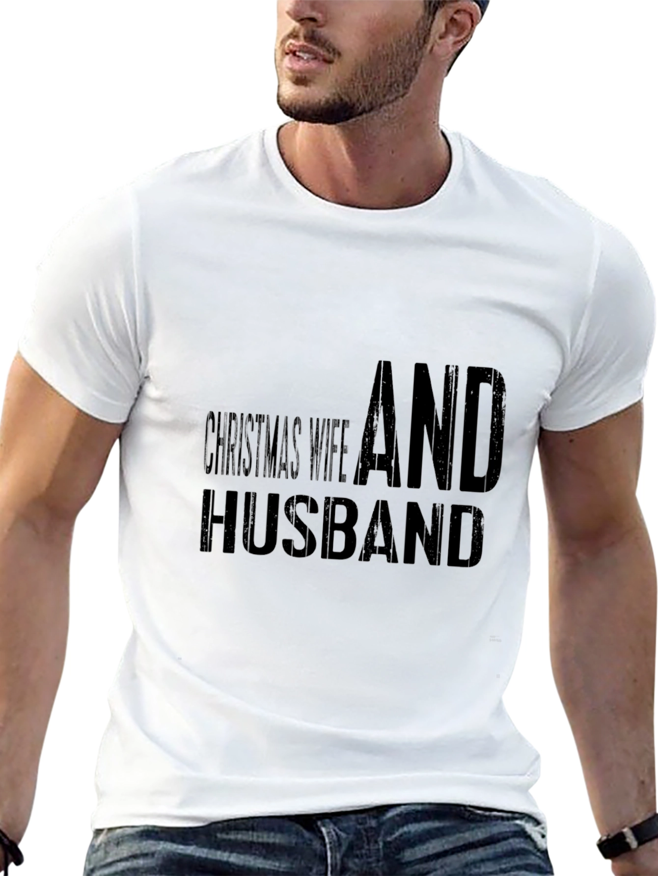 Christmas Wife And Husband Matching T-Shirt