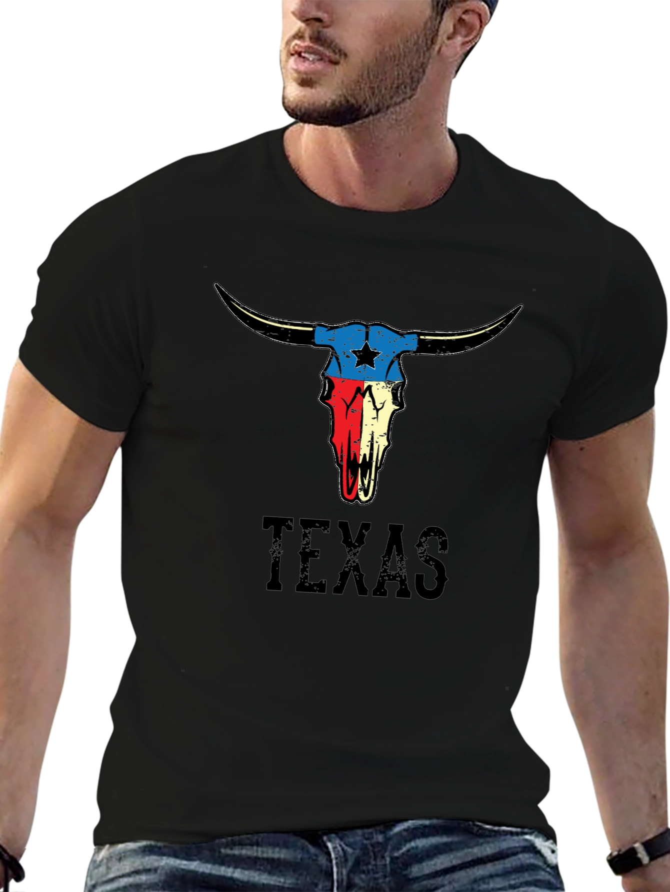 Texas Bull Skull Graphic Tee