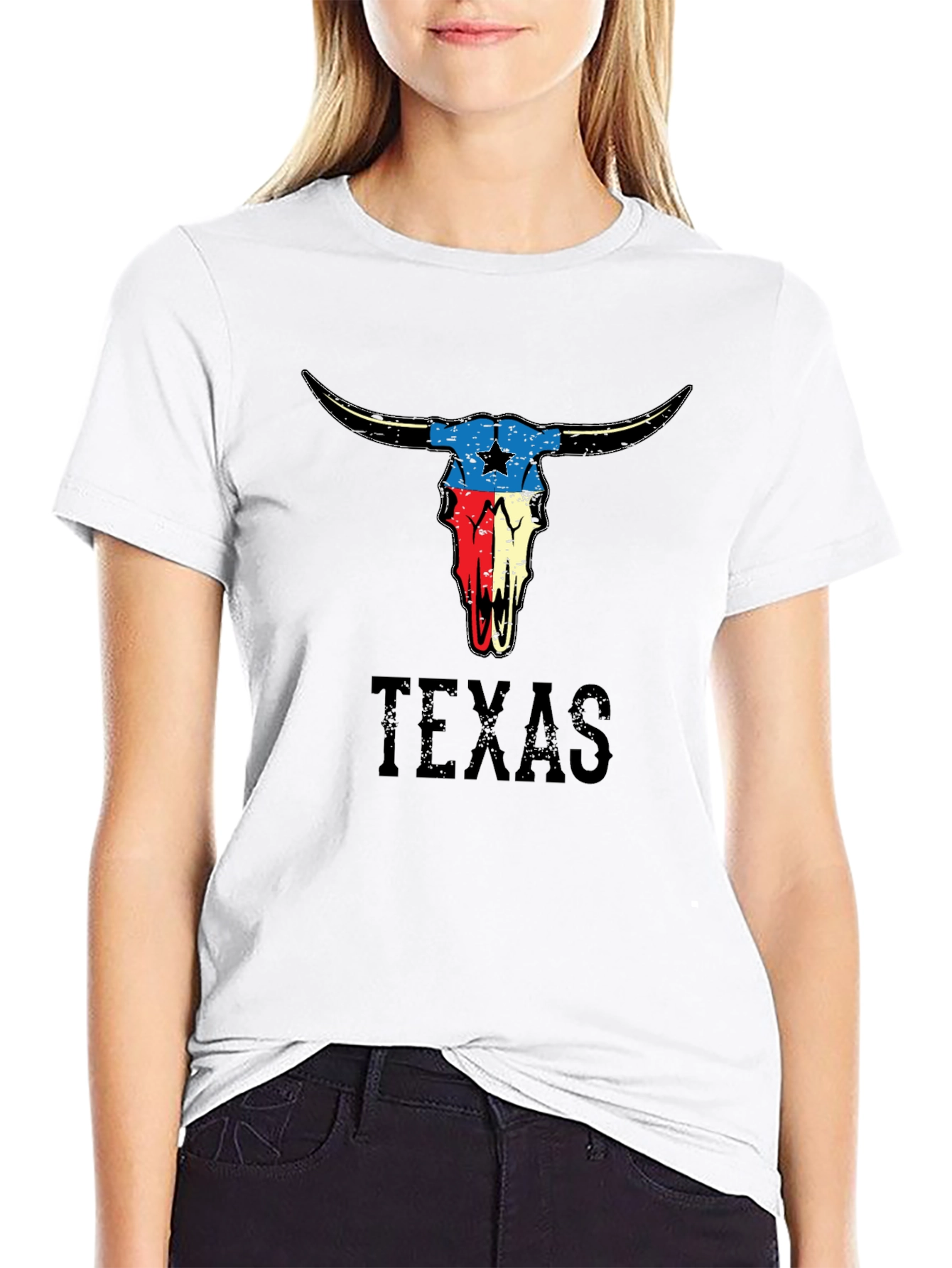 Texas Bull Skull Graphic Tee