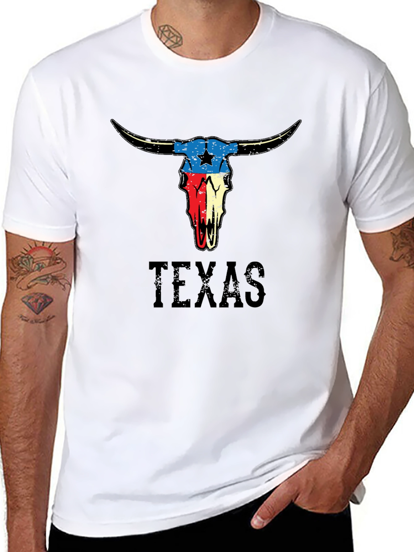 Texas Bull Skull Graphic Tee