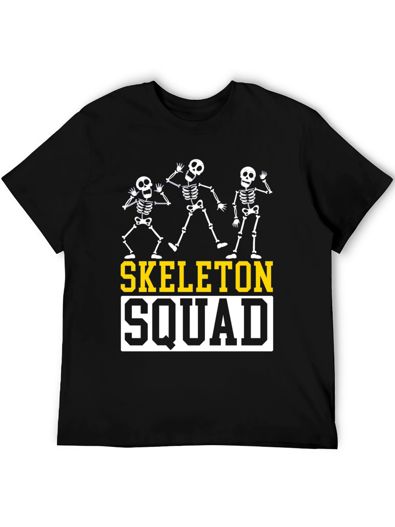 Skeleton Squad Graphic Tee - Halloween Style