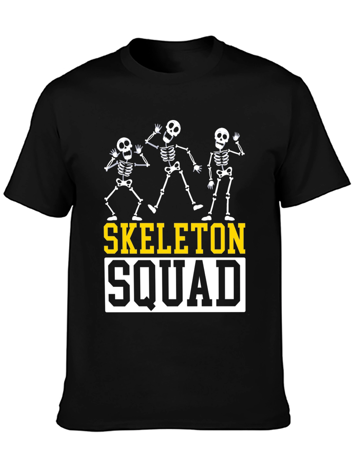 Skeleton Squad Graphic Tee - Halloween Style