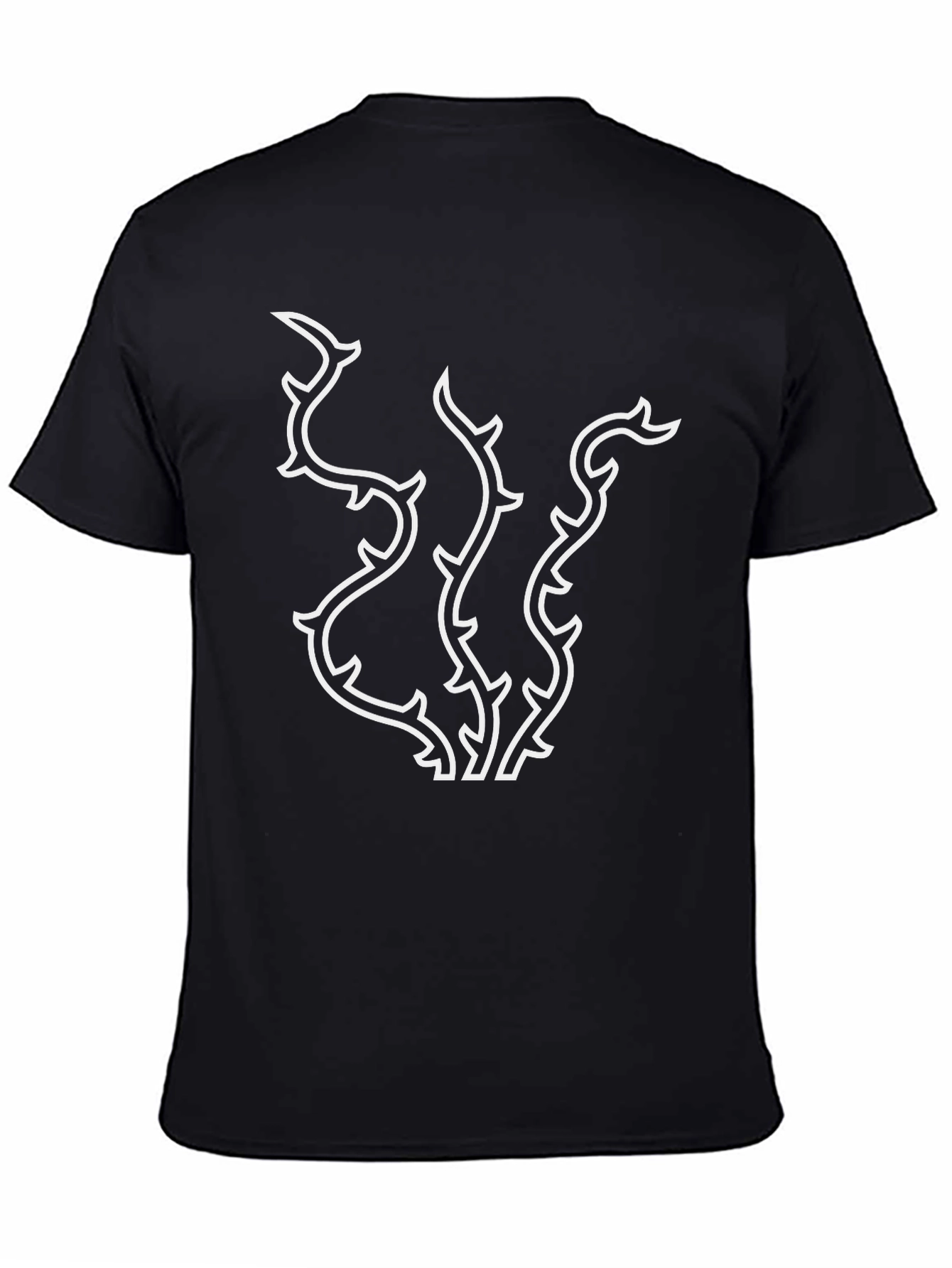 Thorn Vine Graphic Black T-Shirt