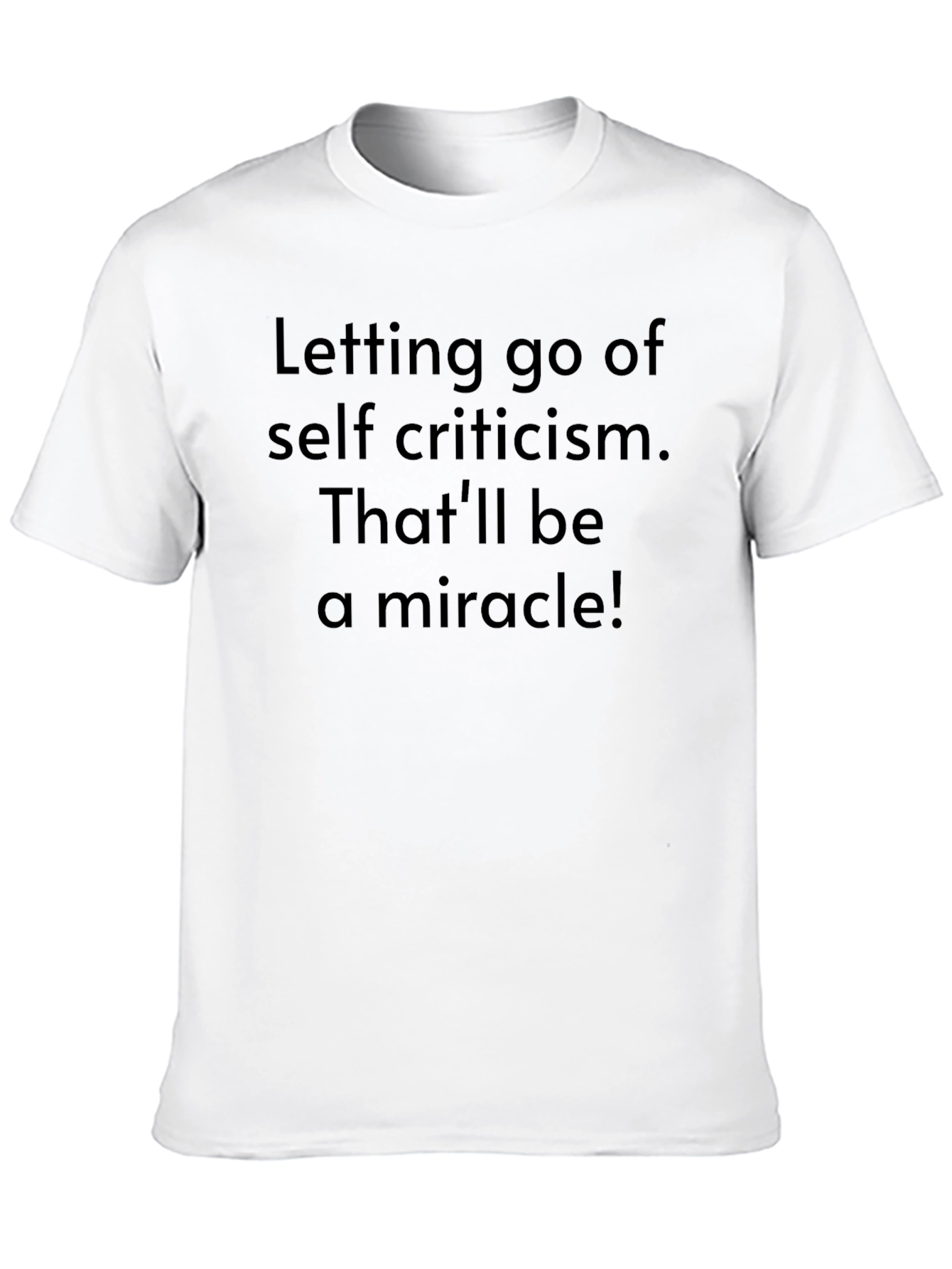 Miracle Self-Criticism Graphic Tee - Black
