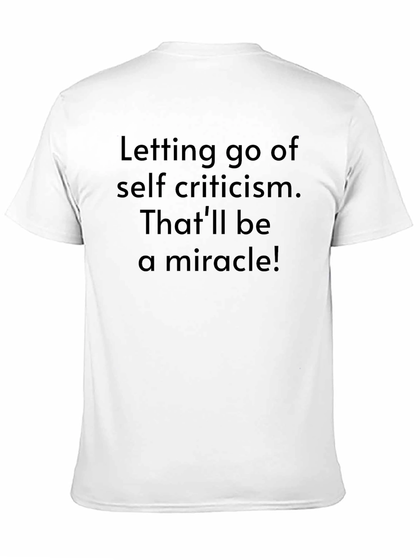 Miracle Self-Criticism Graphic Tee - Black