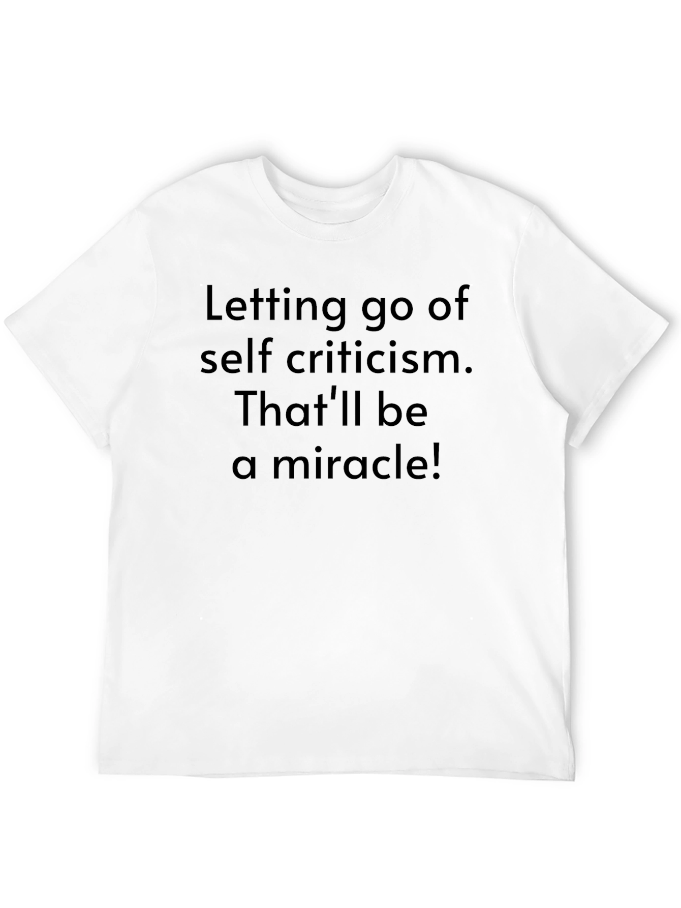 Miracle Self-Criticism Graphic Tee - Black
