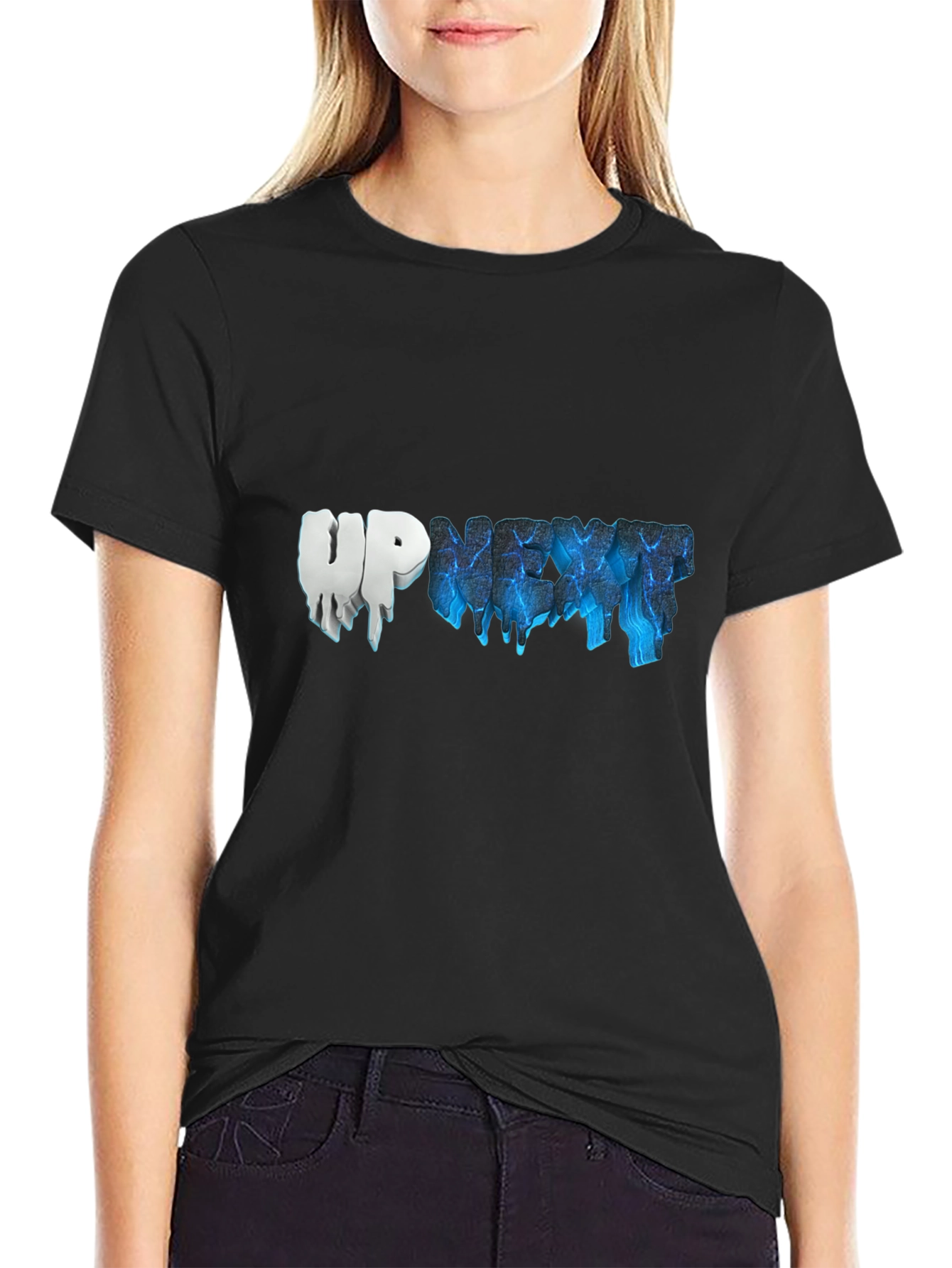 UP NEXT Graphic T-Shirt - Stylish Black Tee