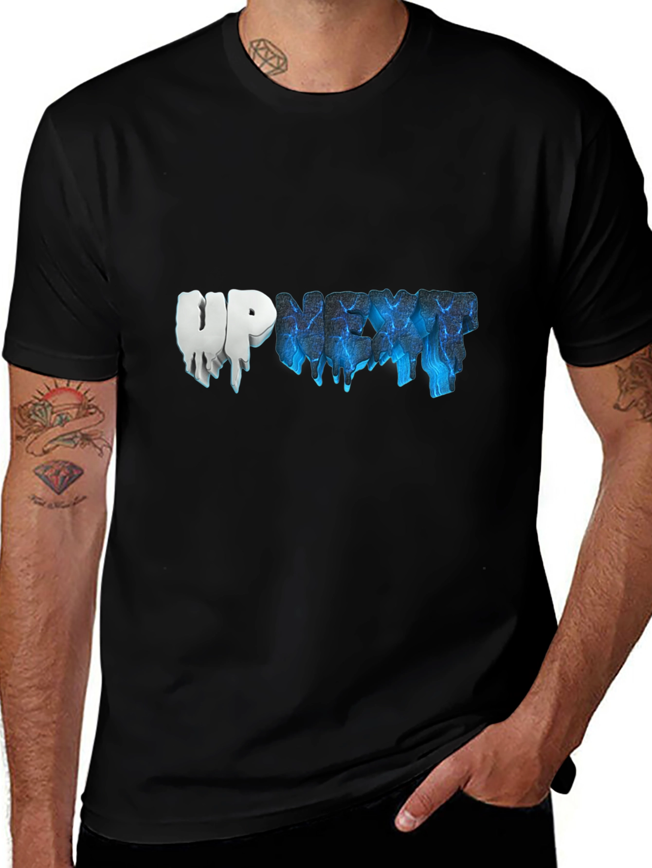 UP NEXT Graphic T-Shirt - Stylish Black Tee