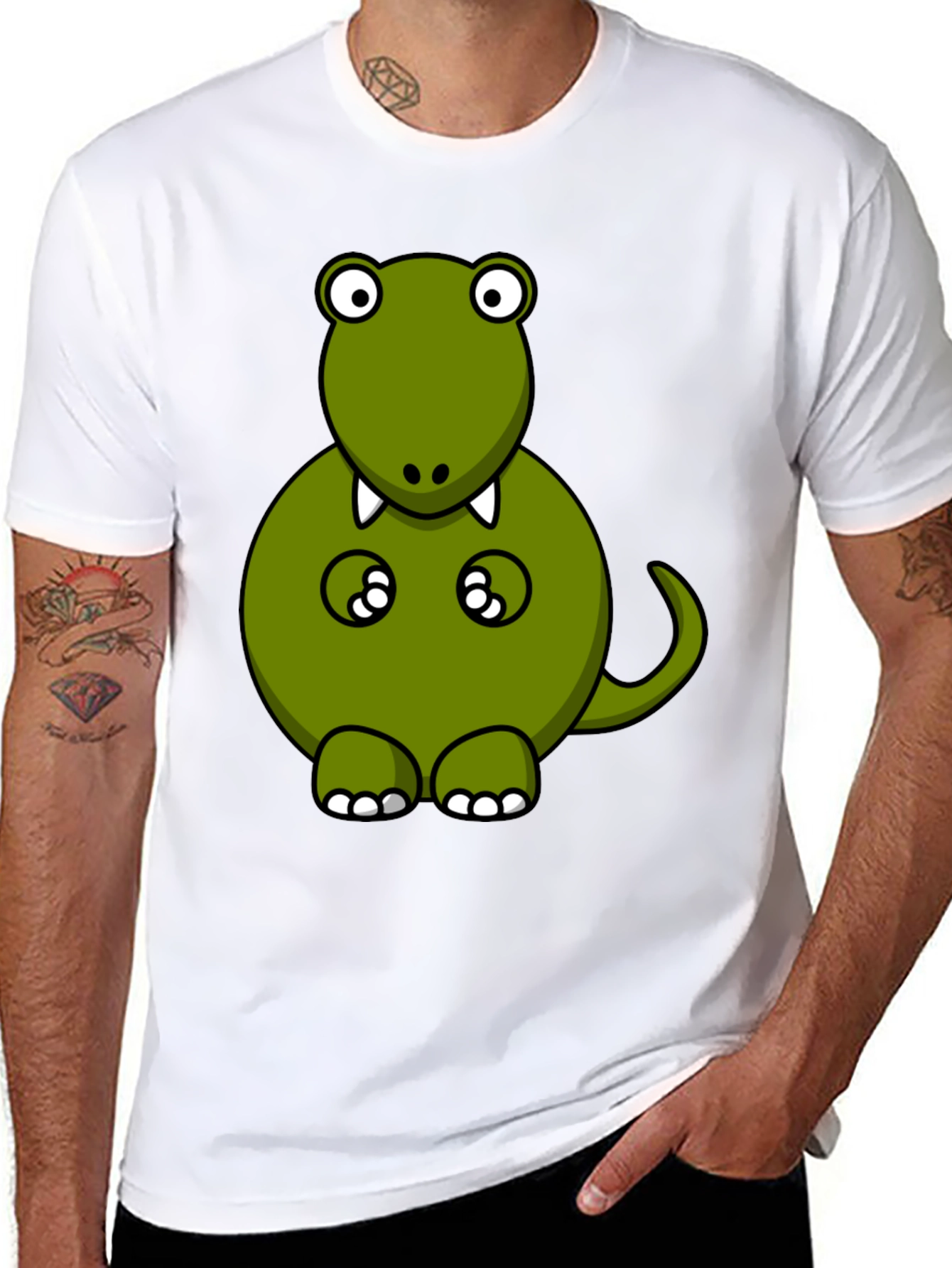 Dino T-Shirt Fun Cartoon Dinosaur Graphic Tee