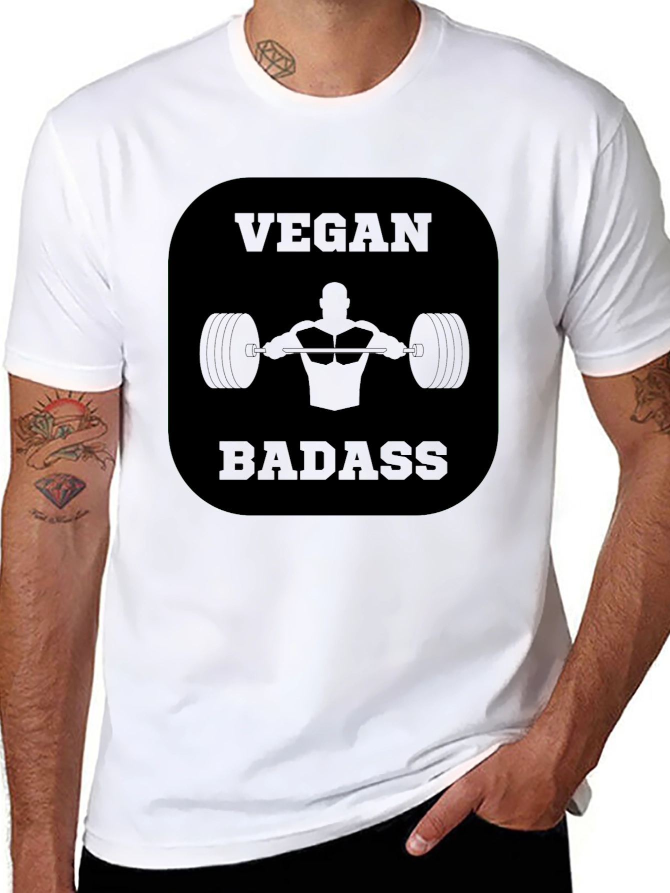 Vegan Badass Black T-Shirt