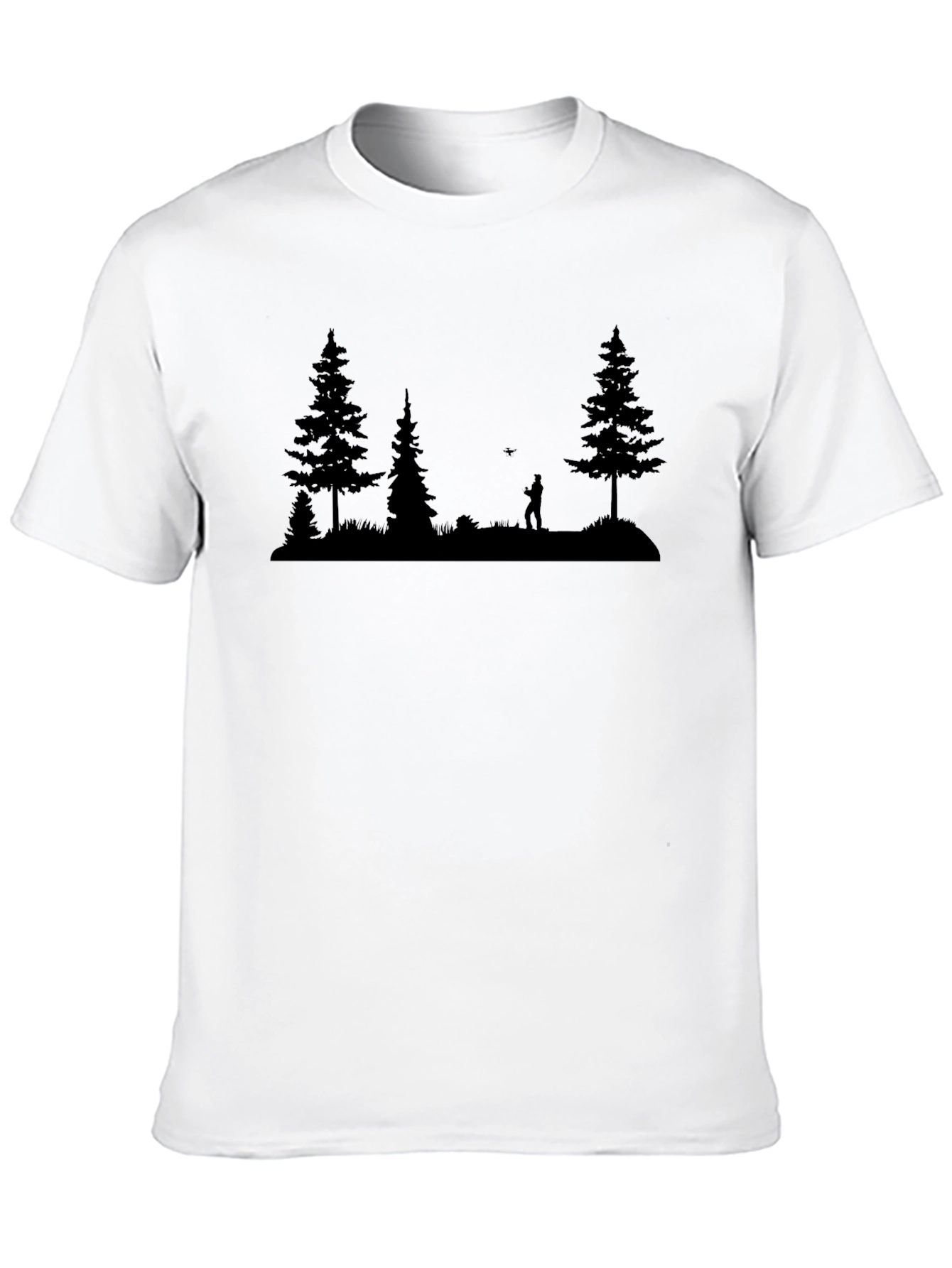 Nature Scene T-Shirt - Black Tee