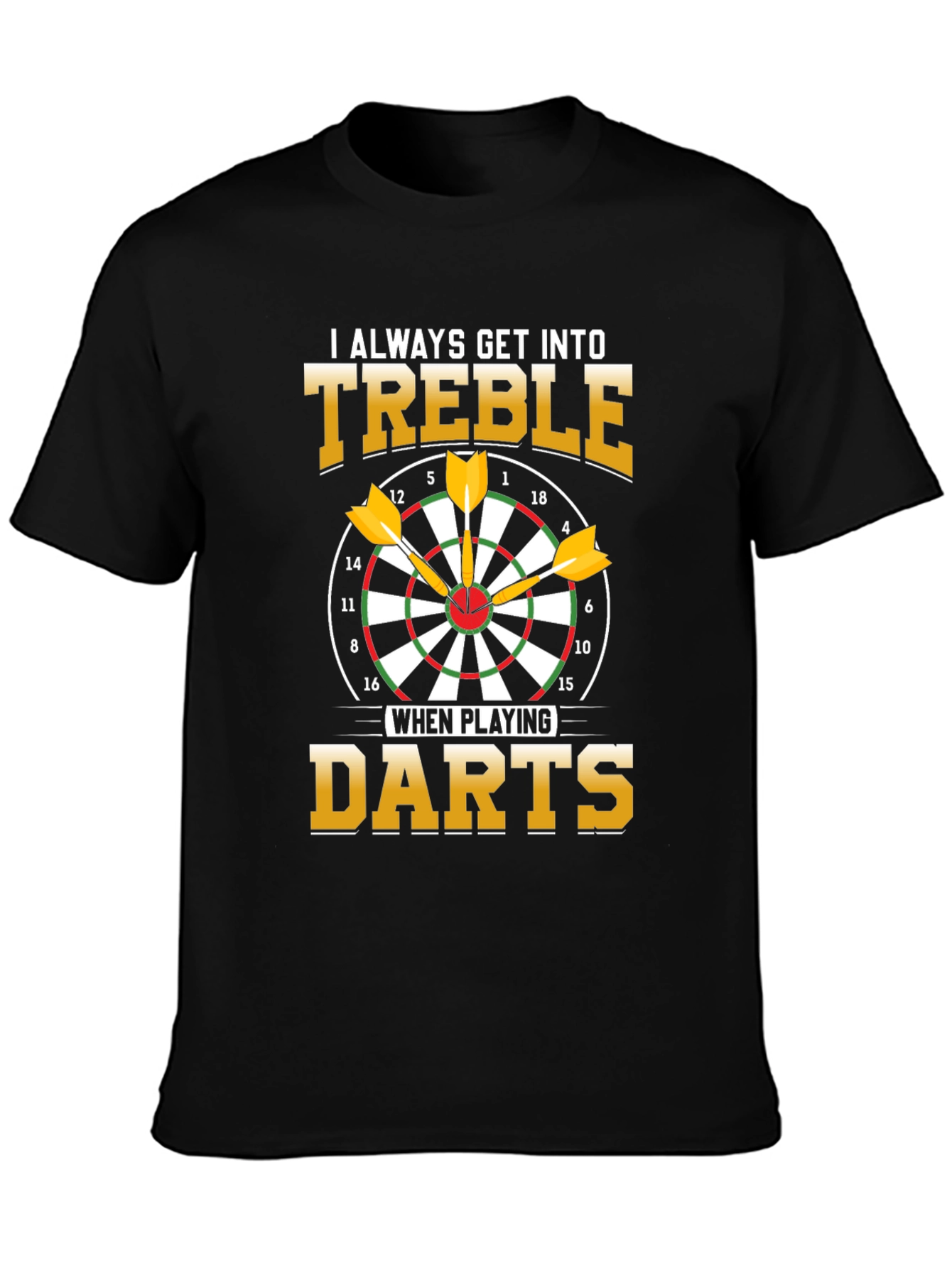 Treble Darts T-Shirt - Funny Dart Player Tee