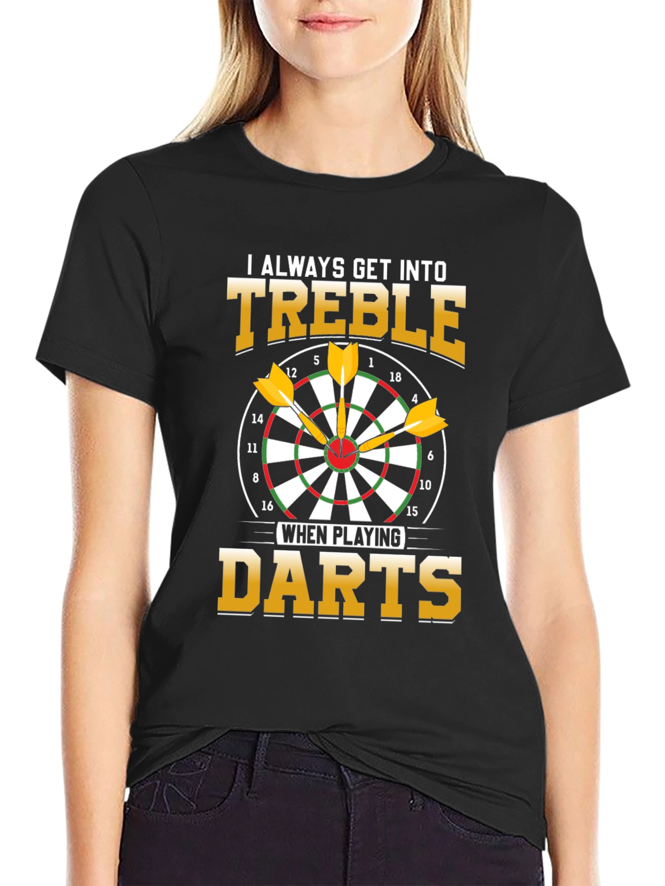 Treble Darts T-Shirt - Funny Dart Player Tee
