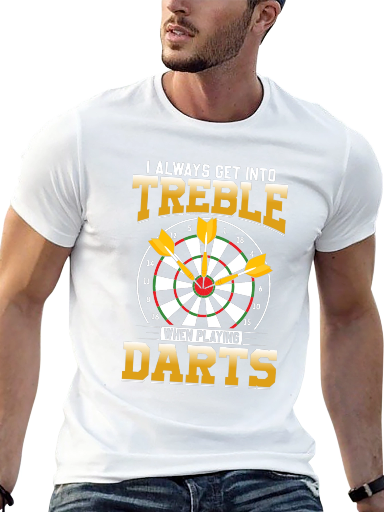 Treble Darts T-Shirt - Funny Dart Player Tee