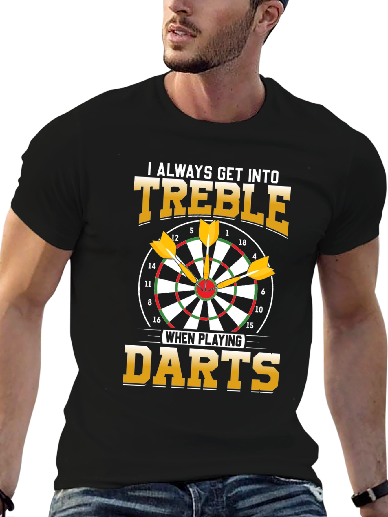 Treble Darts T-Shirt - Funny Dart Player Tee