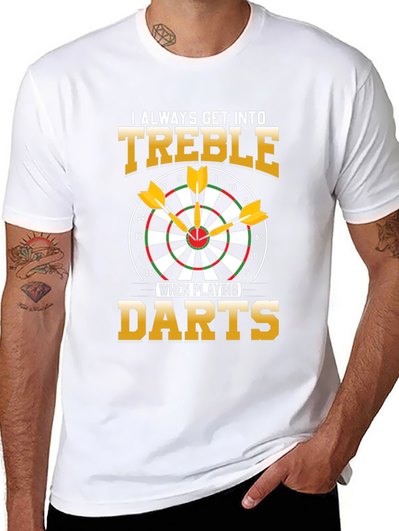 Treble Darts T-Shirt - Funny Dart Player Tee