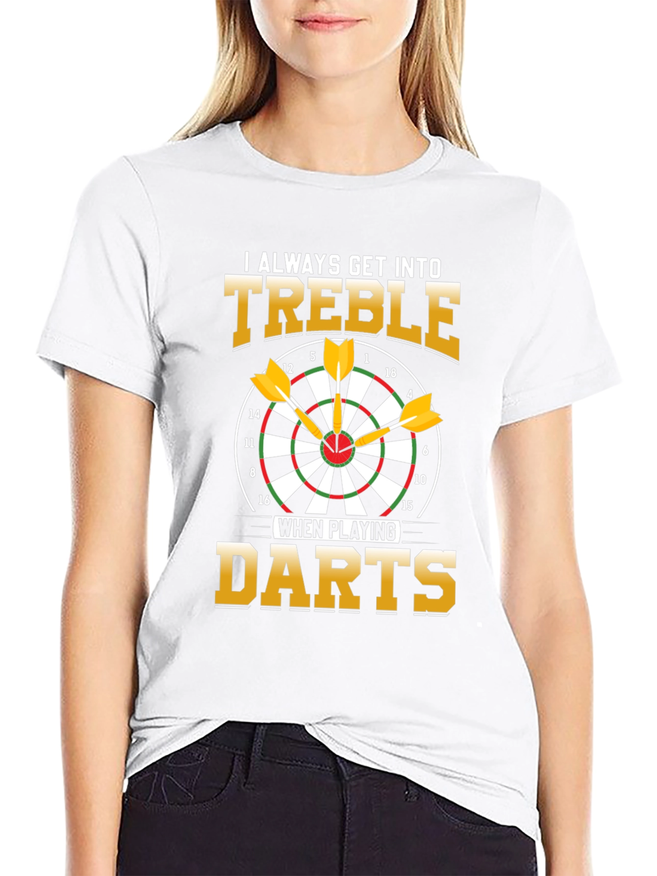 Treble Darts T-Shirt - Funny Dart Player Tee