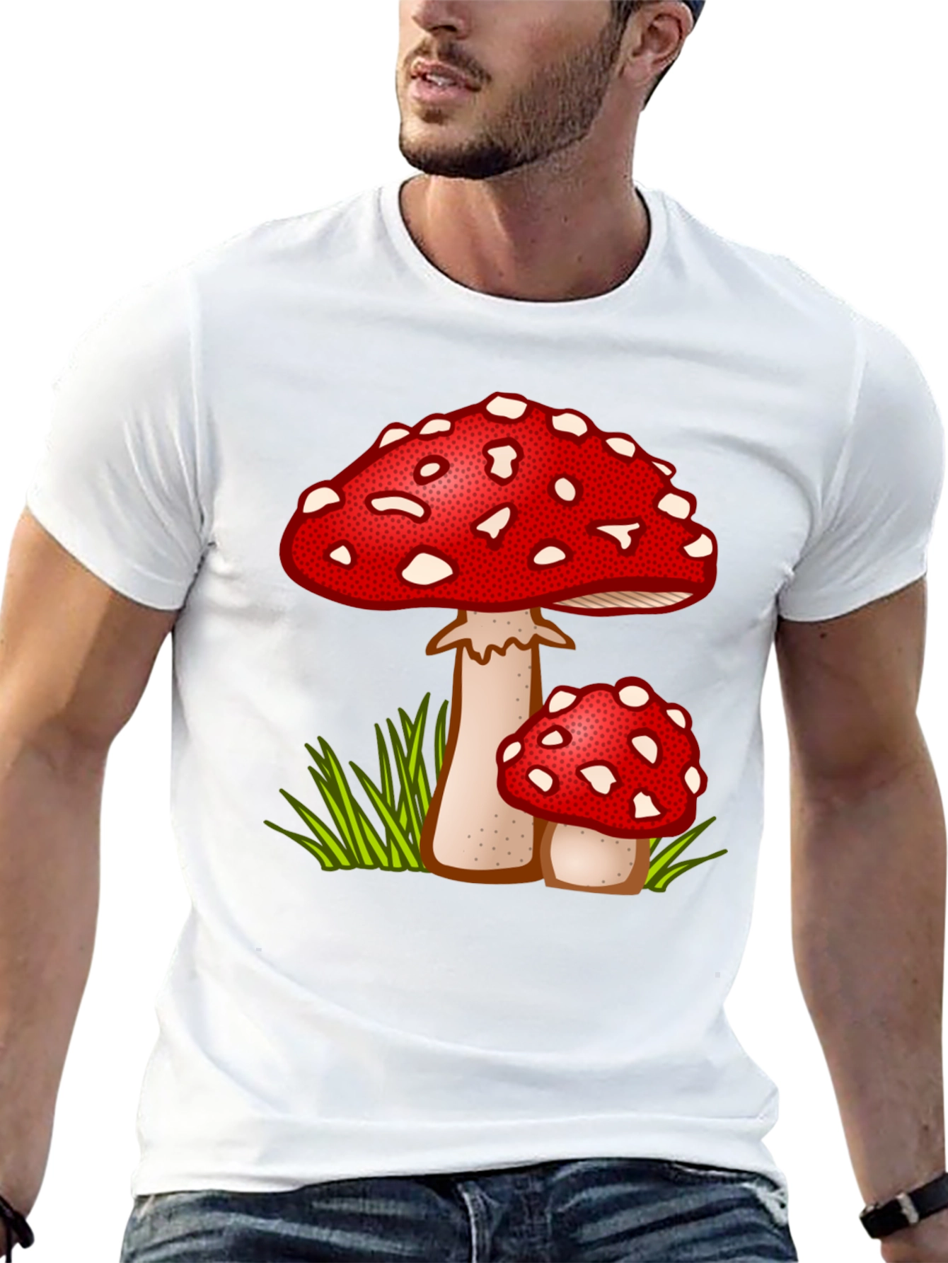 Mushroom Graphic Tee - Funky Casual Wear