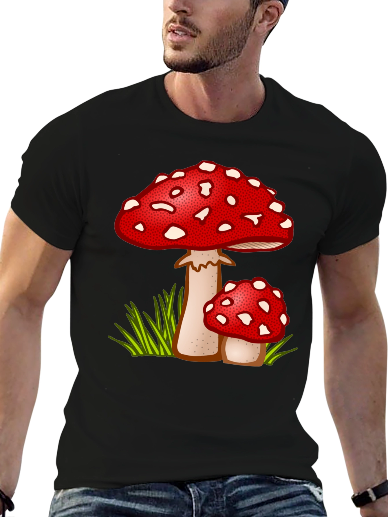Mushroom Graphic Tee - Funky Casual Wear