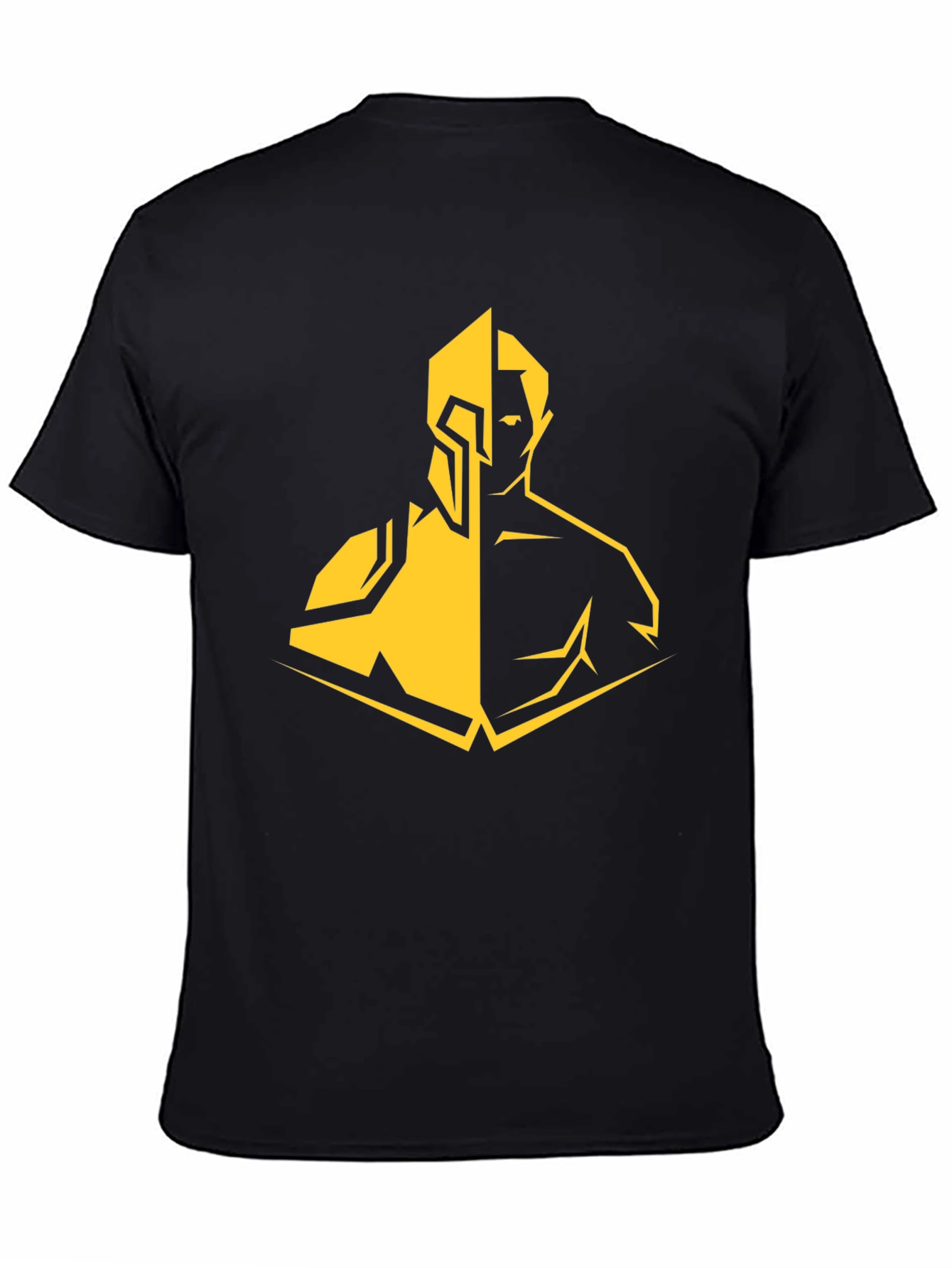 Spartan Warrior Graphic T-Shirt - Black