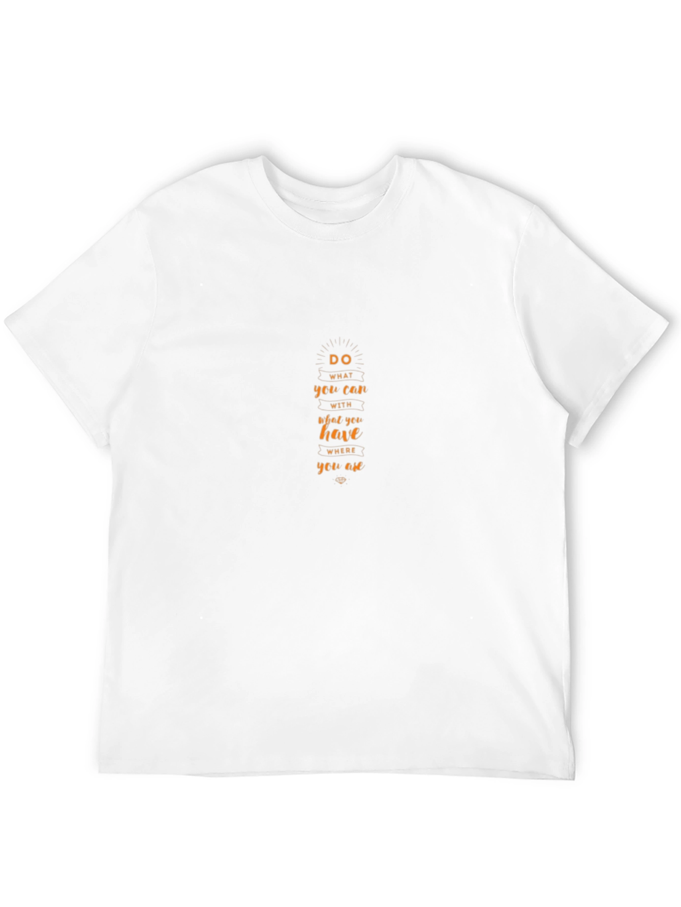 Mens Black T-Shirt - Motivational Quote