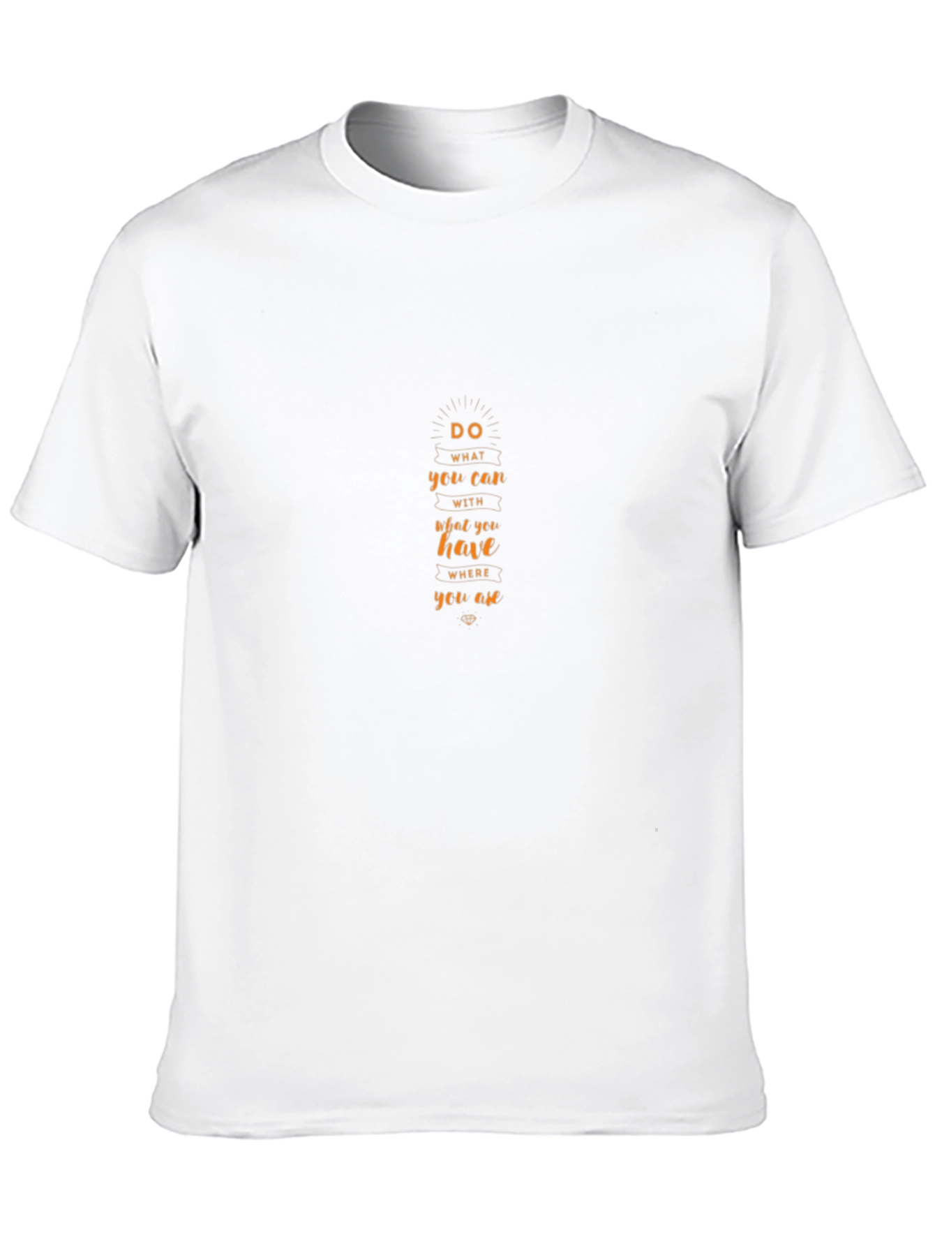 Mens Black T-Shirt - Motivational Quote