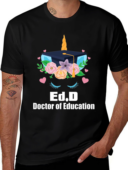 Ed.D Doctor of Education Unicorn T-Shirt