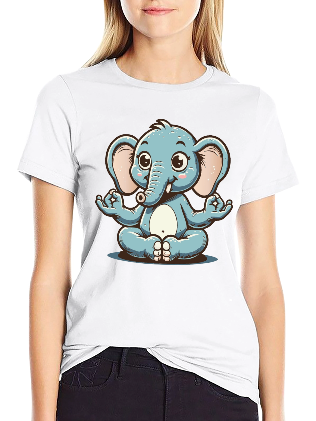 Zen Elephant Graphic Tee - Relaxed Fit