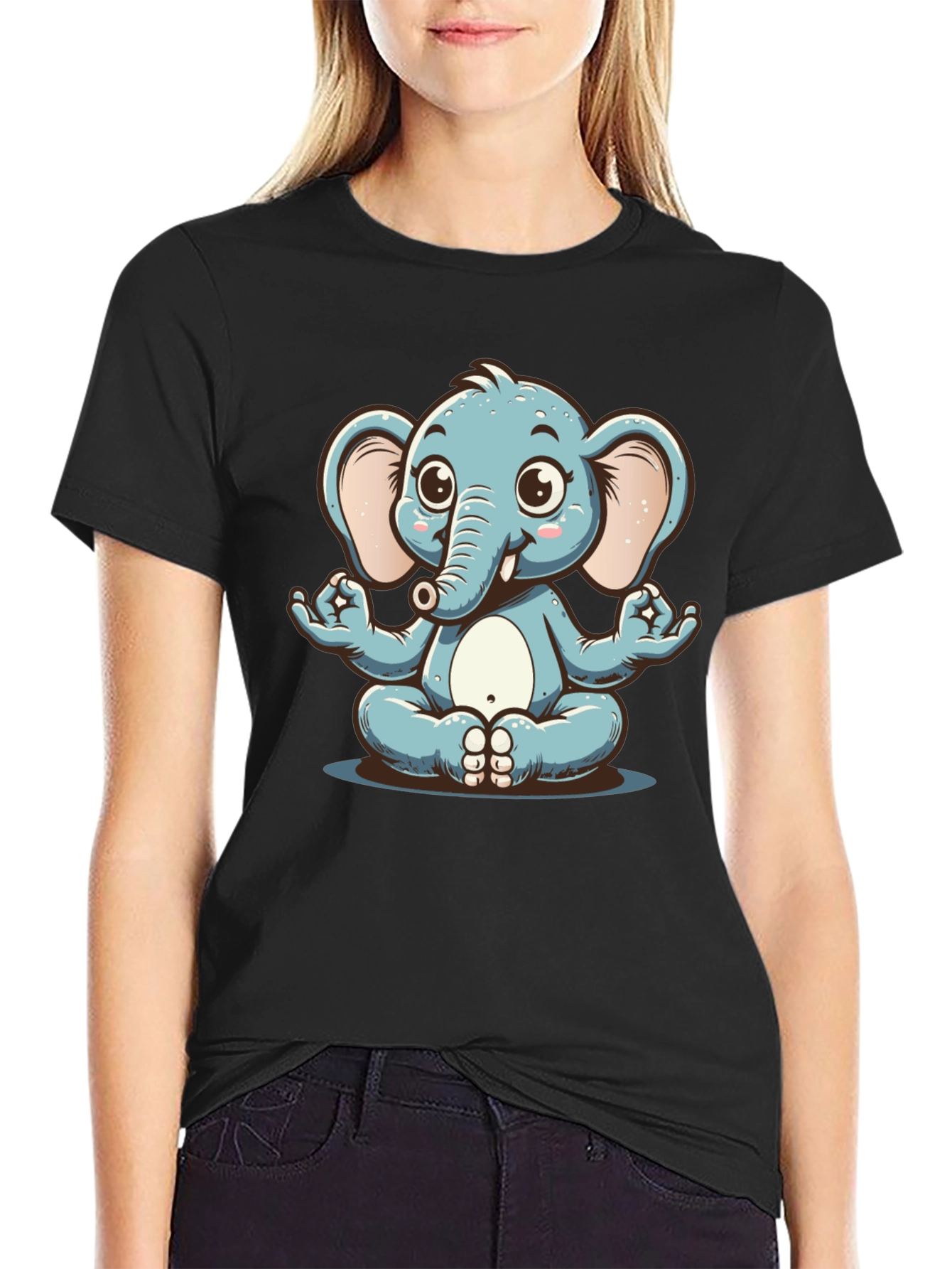 Zen Elephant Graphic Tee - Relaxed Fit