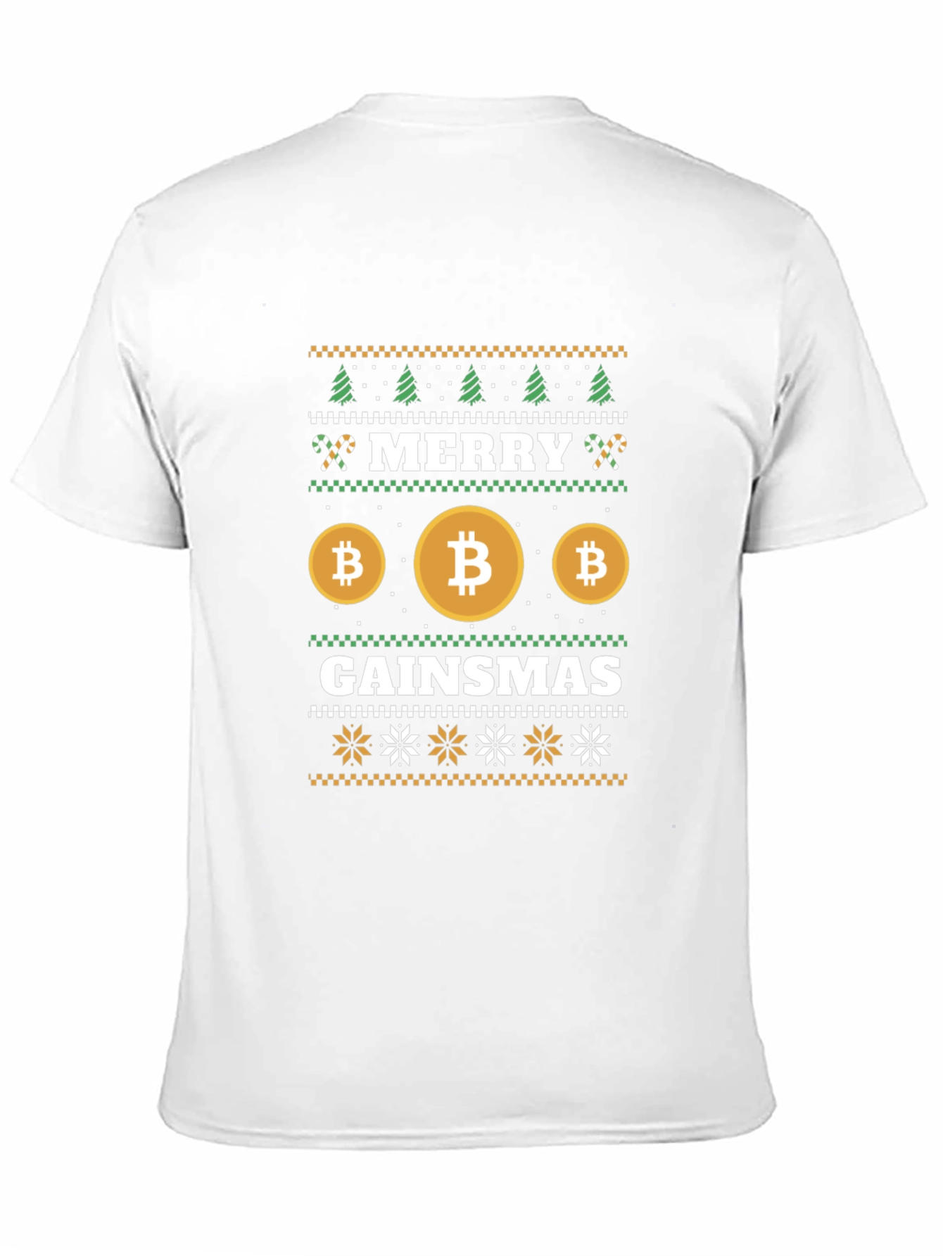 Bitcoin Gainsmas Ugly Christmas Sweater T-Shirt