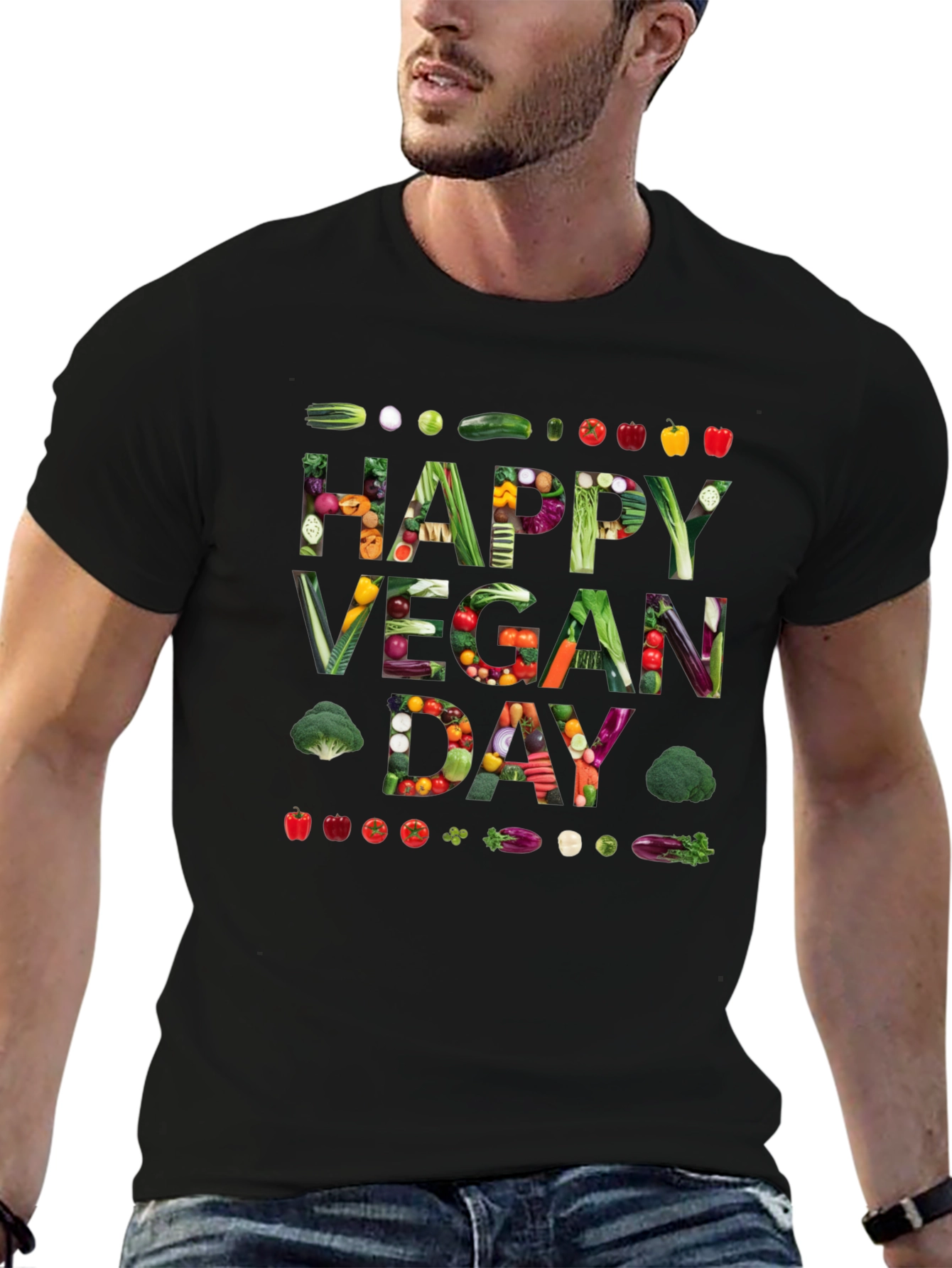 Vegan Day Graphic Tee - Celebrate Plant-Based Living!