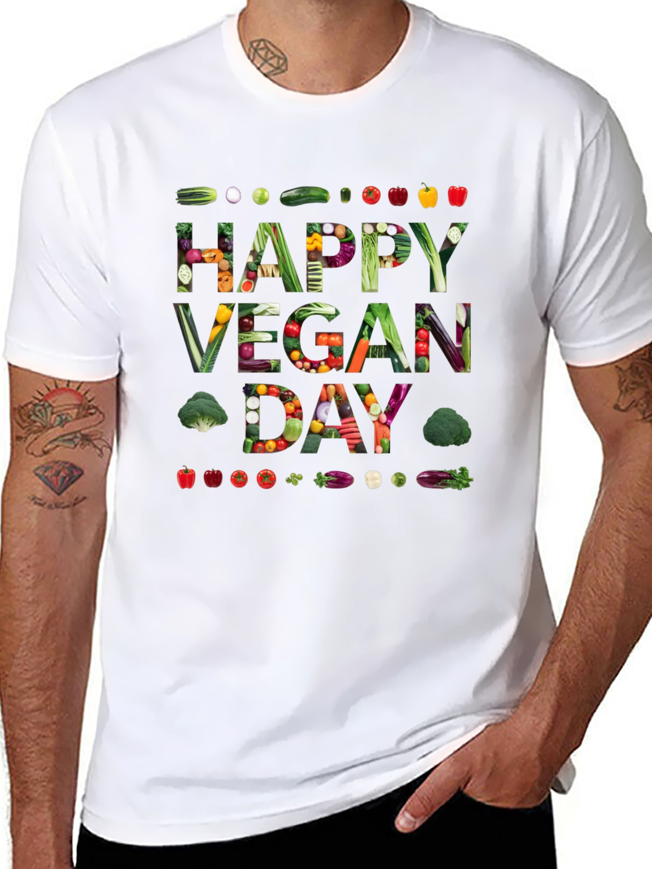 Vegan Day Graphic Tee - Celebrate Plant-Based Living!
