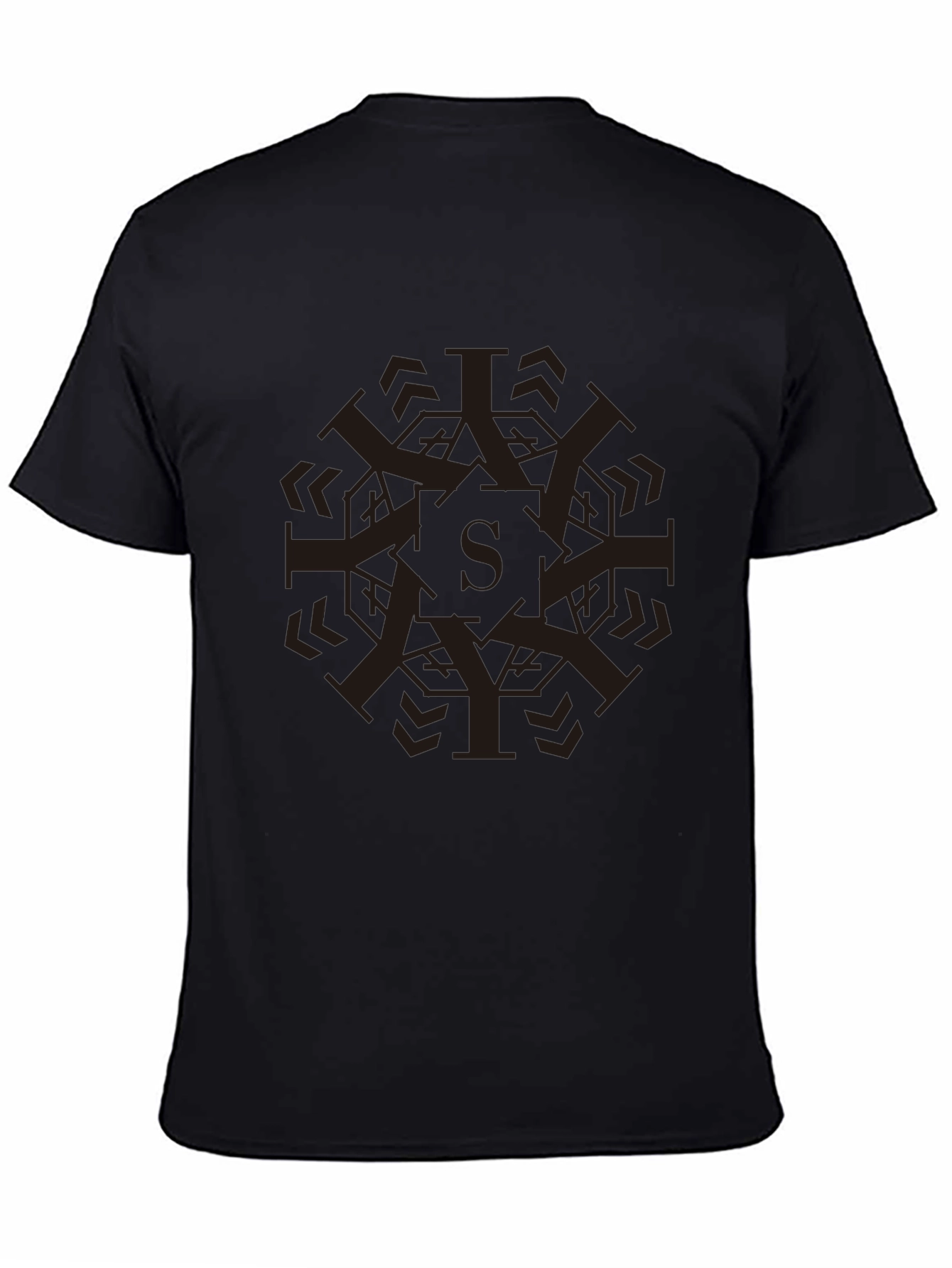 Unique Graphic Print Crew Neck T-Shirt