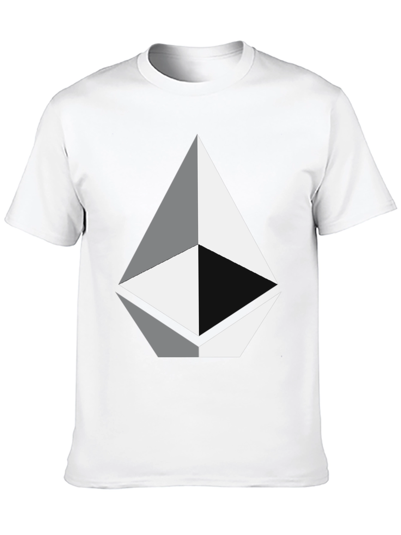 Geometric Diamond Graphic Tee - Black Unisex T-Shirt