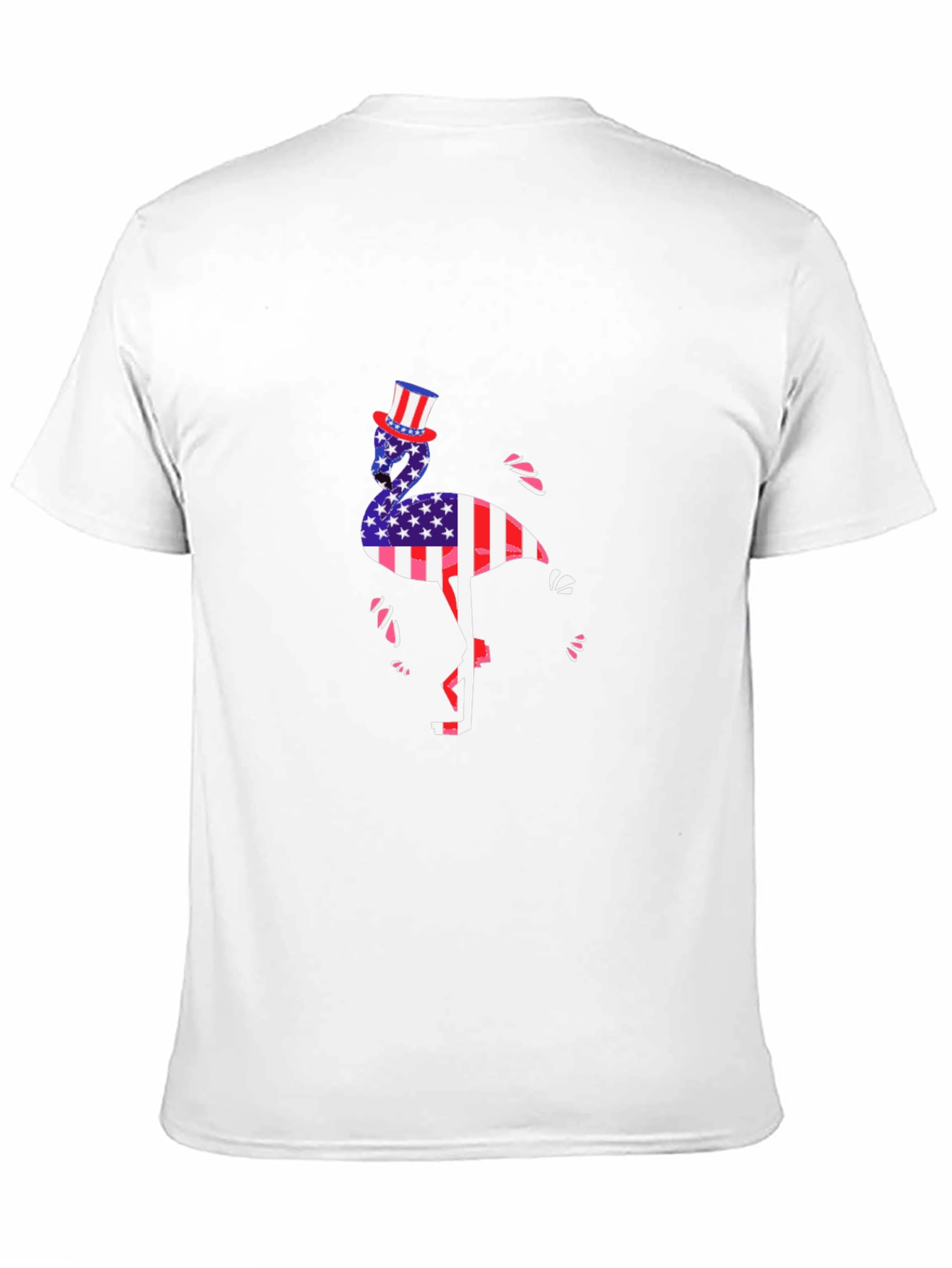 Patriotic Flamingo Graphic T-Shirt