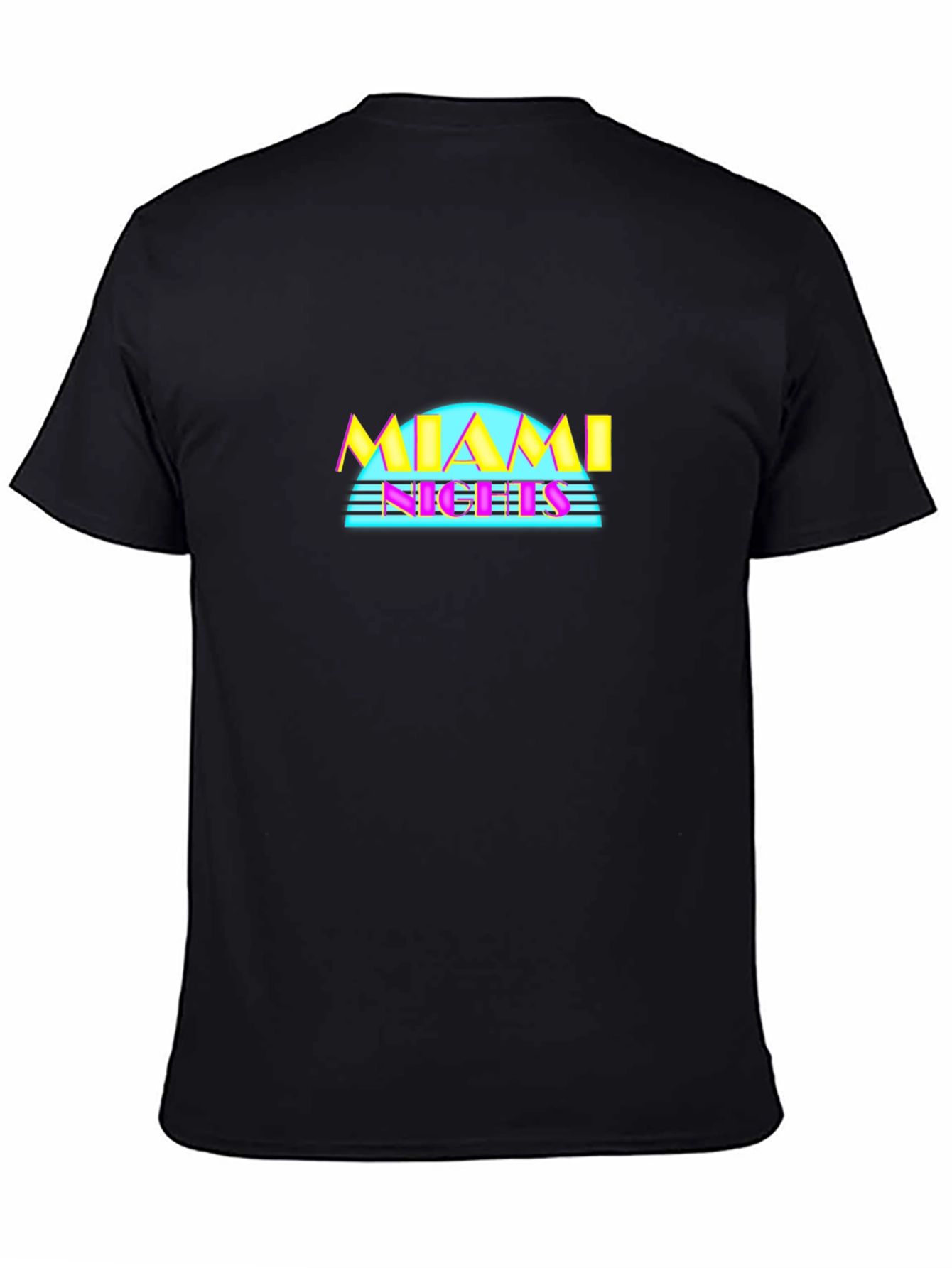Miami Nights Graphic Tee - Retro Style