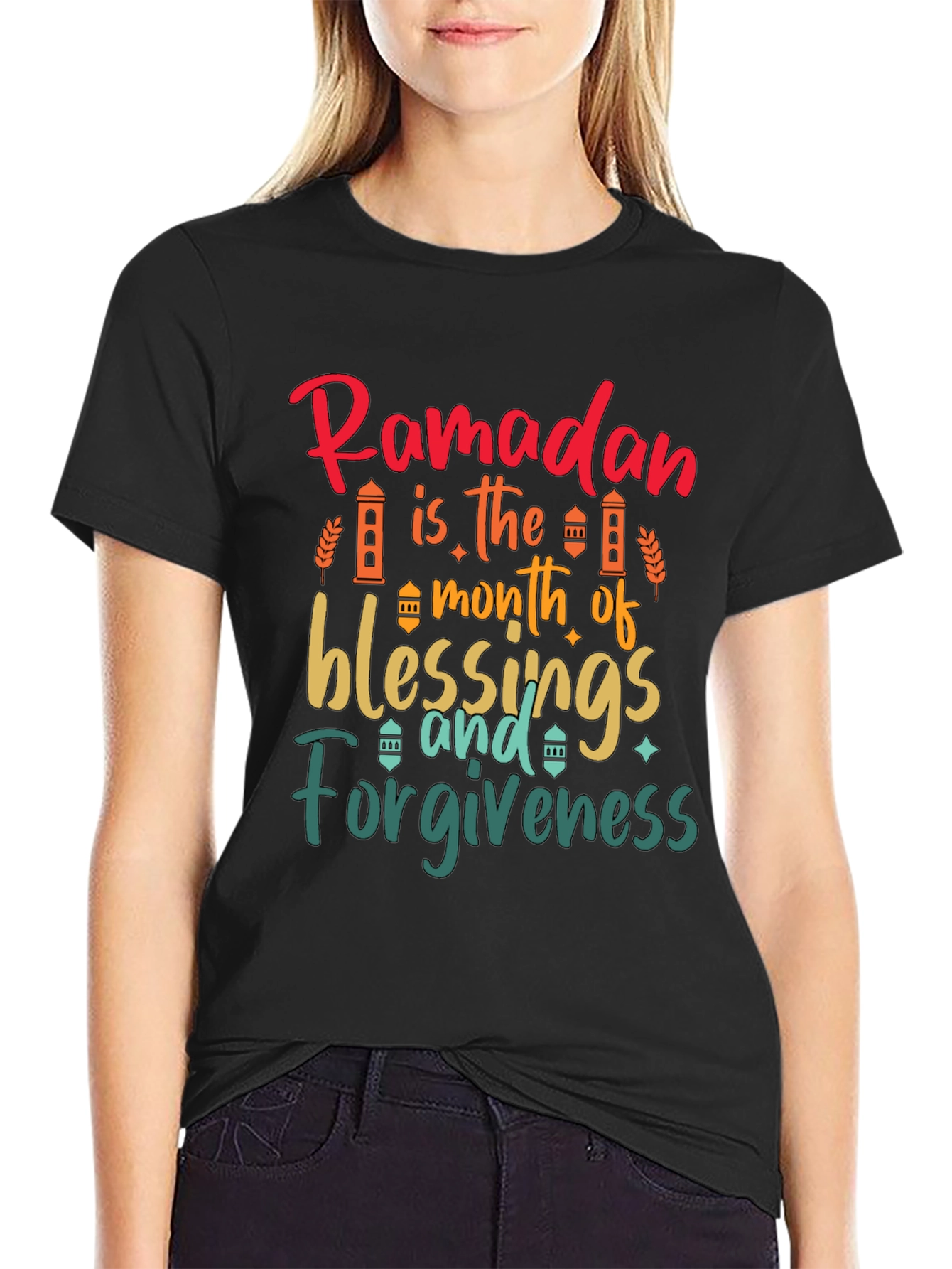 Ramadan Blessings & Forgiveness Black T-Shirt
