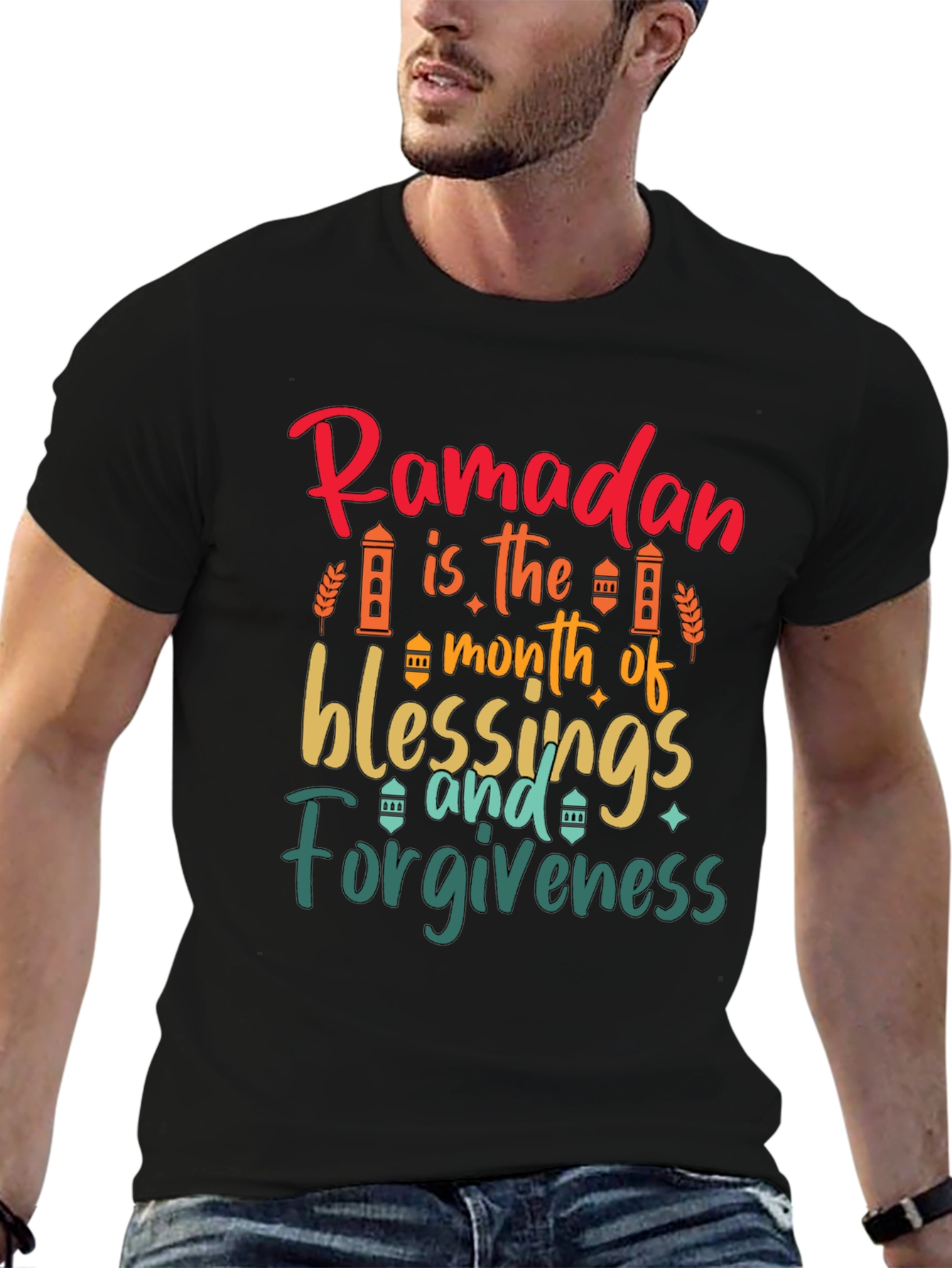 Ramadan Blessings & Forgiveness Black T-Shirt