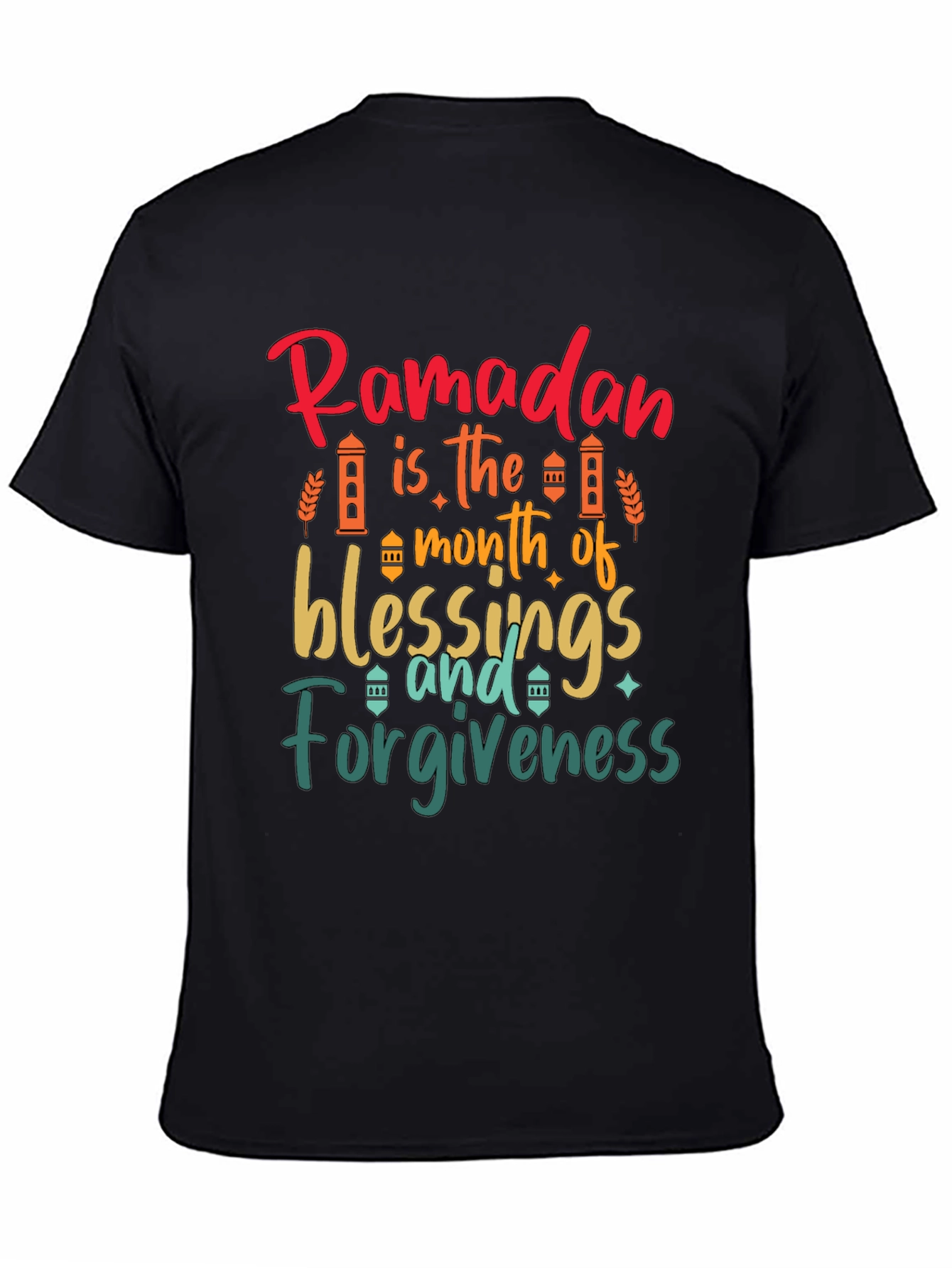 Ramadan Blessings & Forgiveness Black T-Shirt