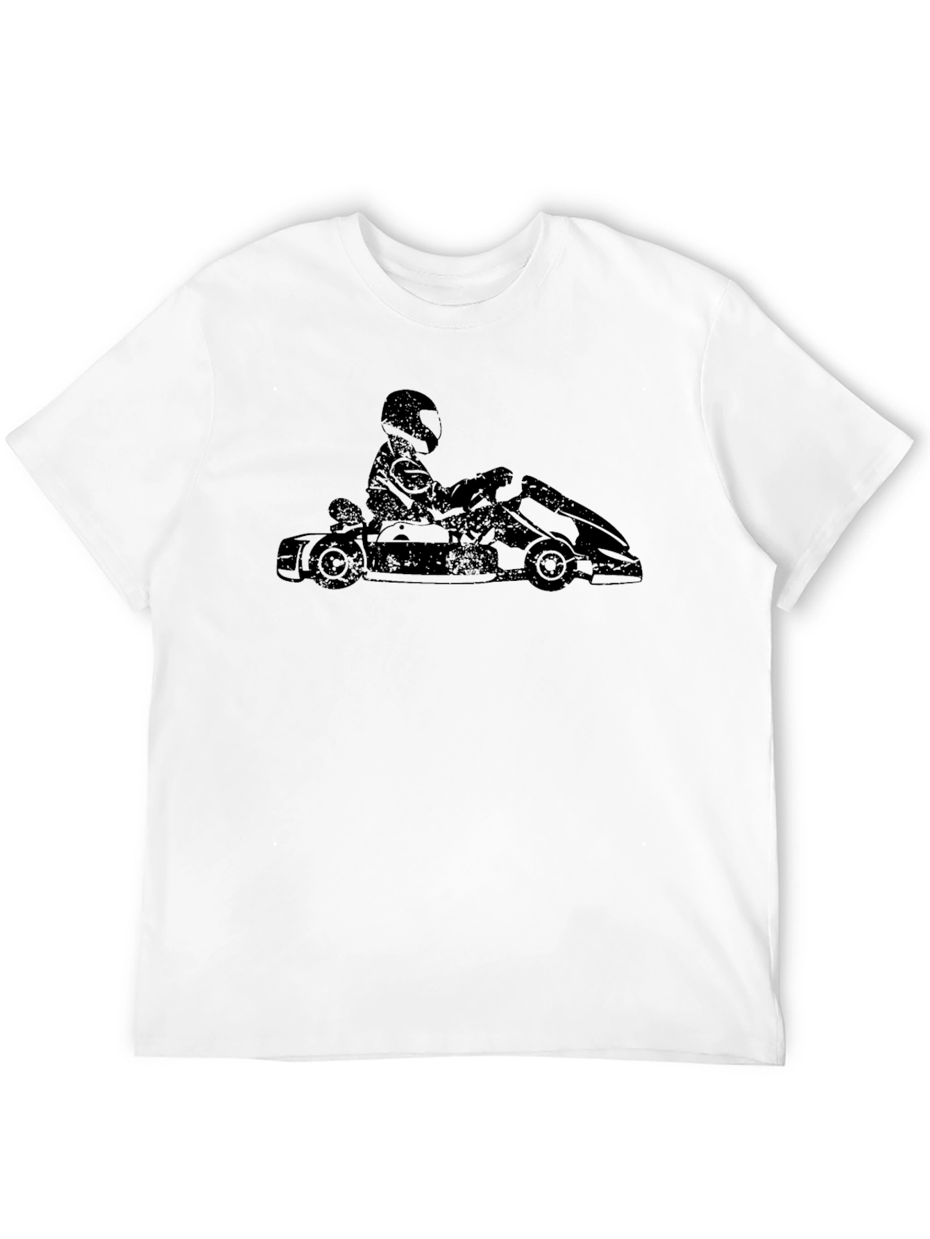 Go Kart Racer Black T-Shirt - Racing Kart Tee