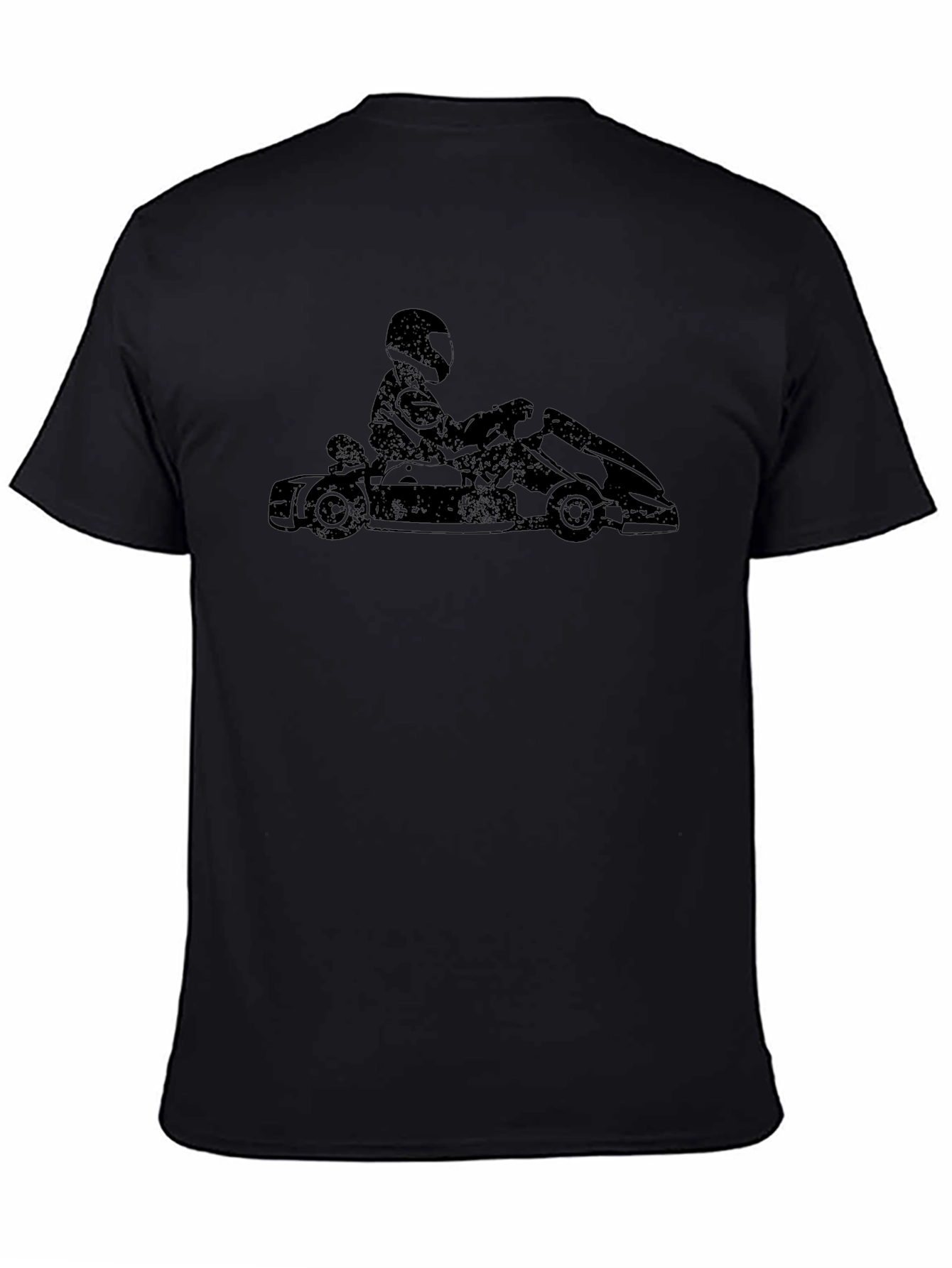 Go Kart Racer Black T-Shirt - Racing Kart Tee