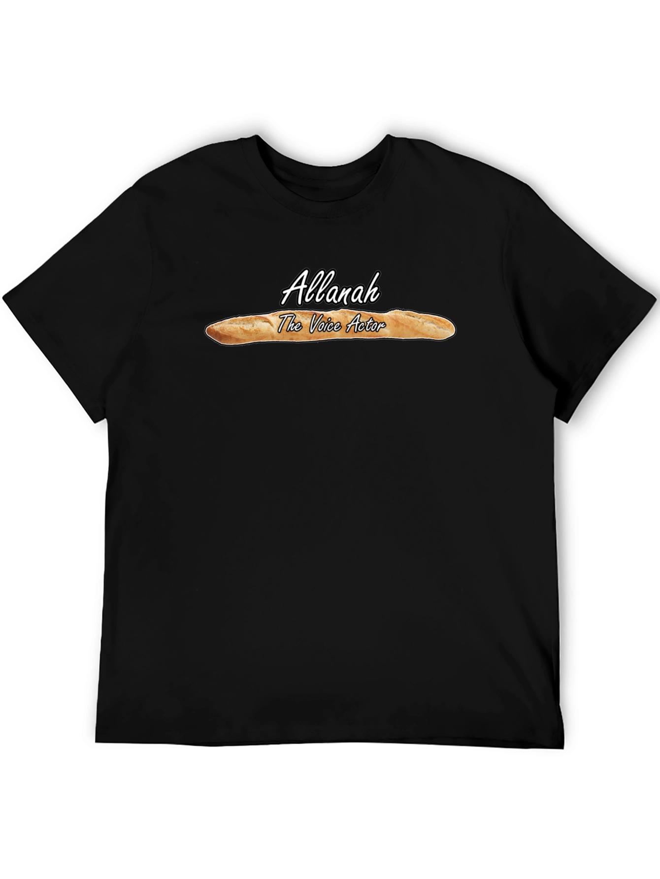 Allanah Voice Actor Baguette Black T-Shirt