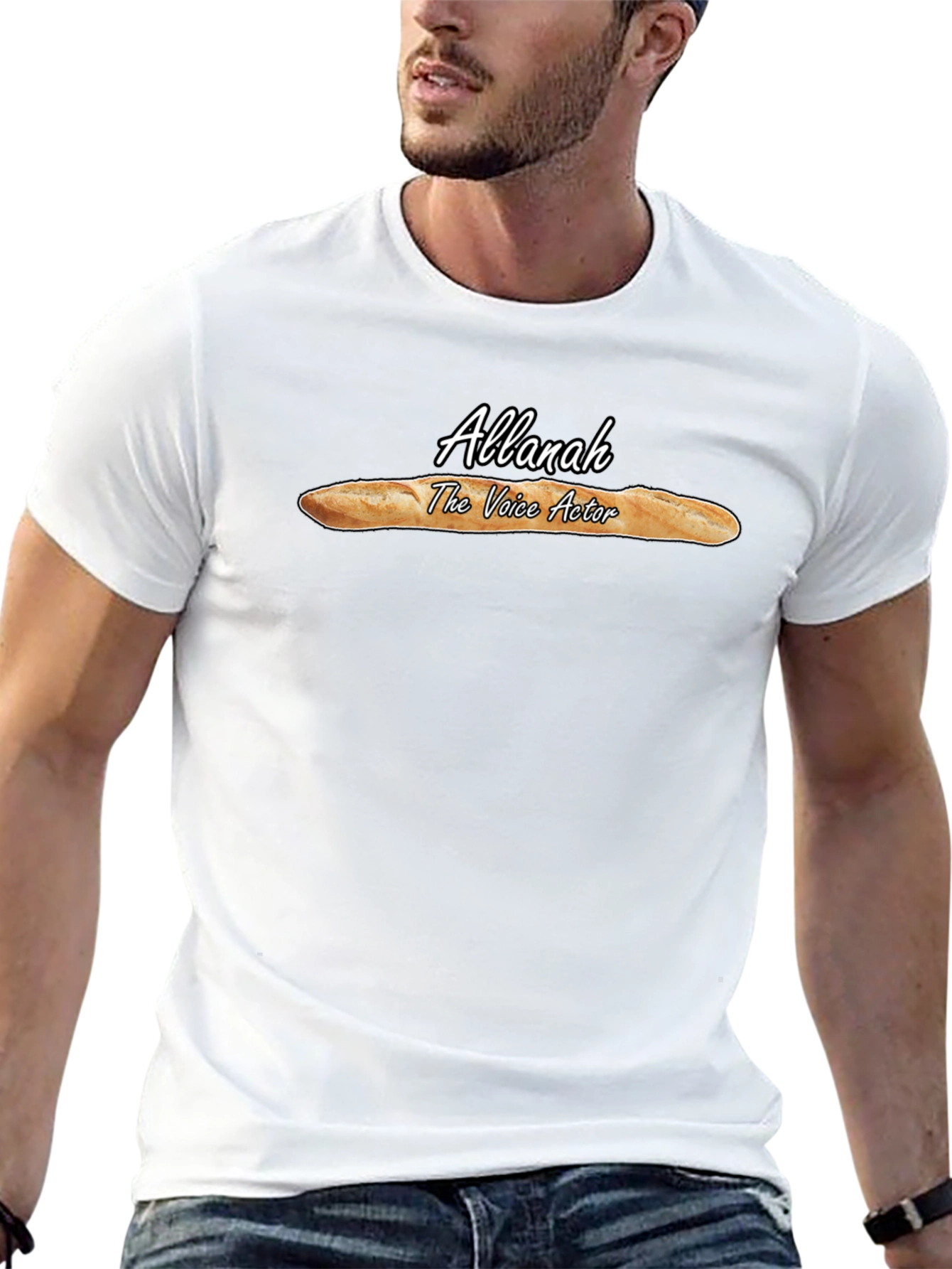 Allanah Voice Actor Baguette Black T-Shirt