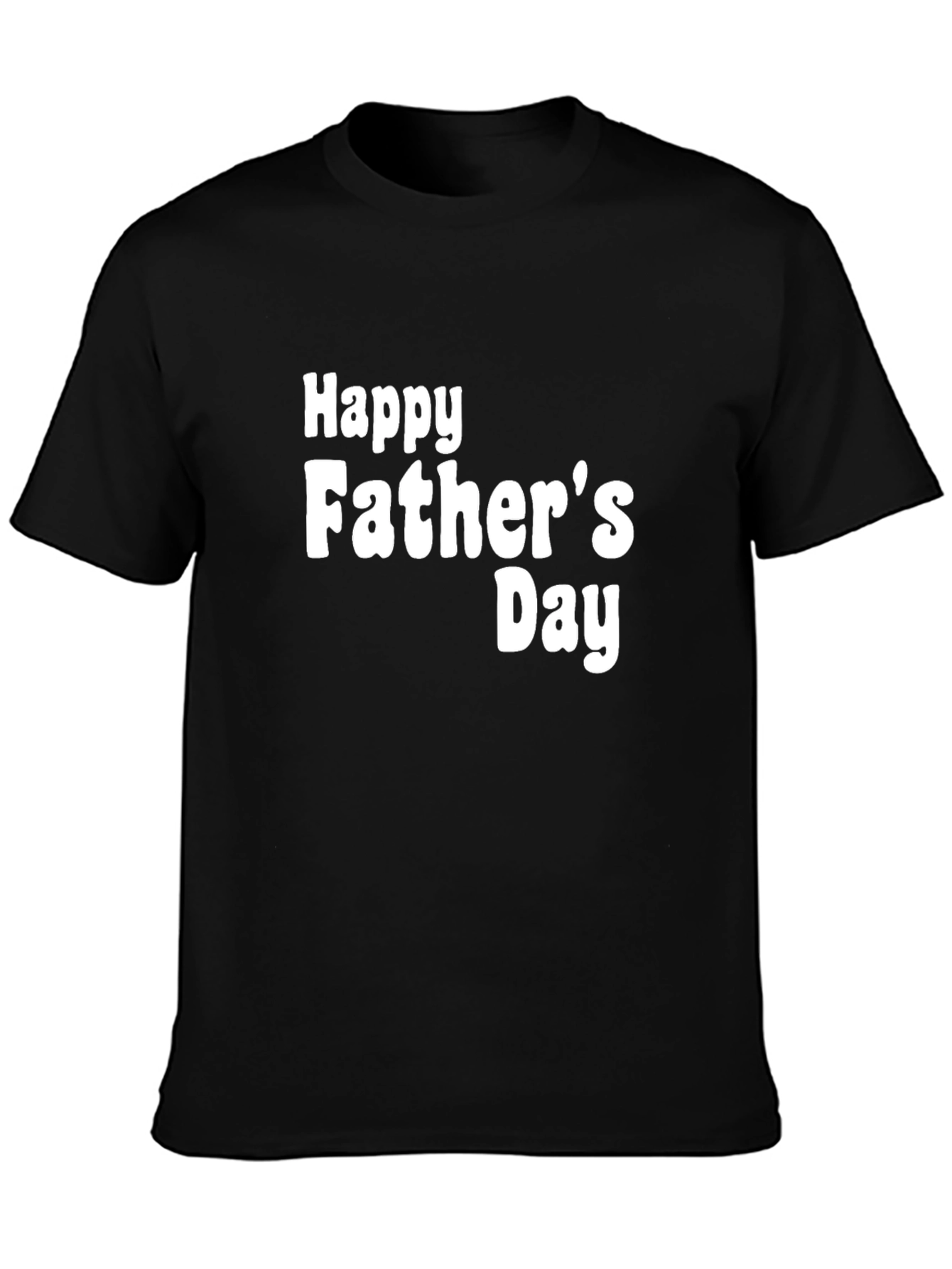 Happy Fathers Day Black T-Shirt