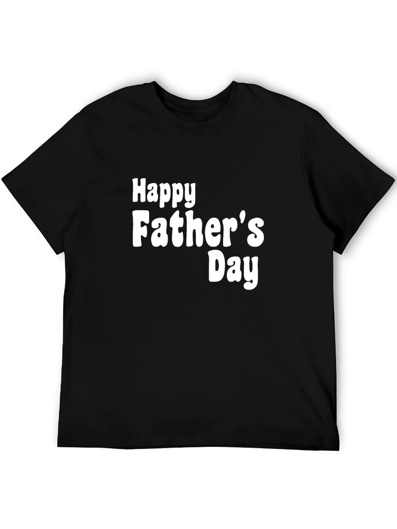 Happy Fathers Day Black T-Shirt